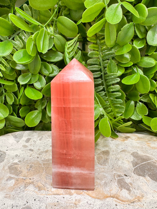 Rose Calcite Tower 276g