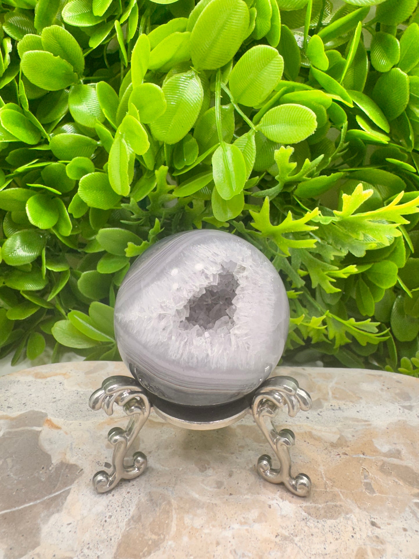 Druzy Agate Sphere 254g