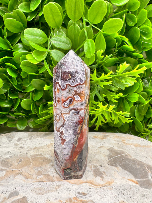 Mexican Agate Tower 226g