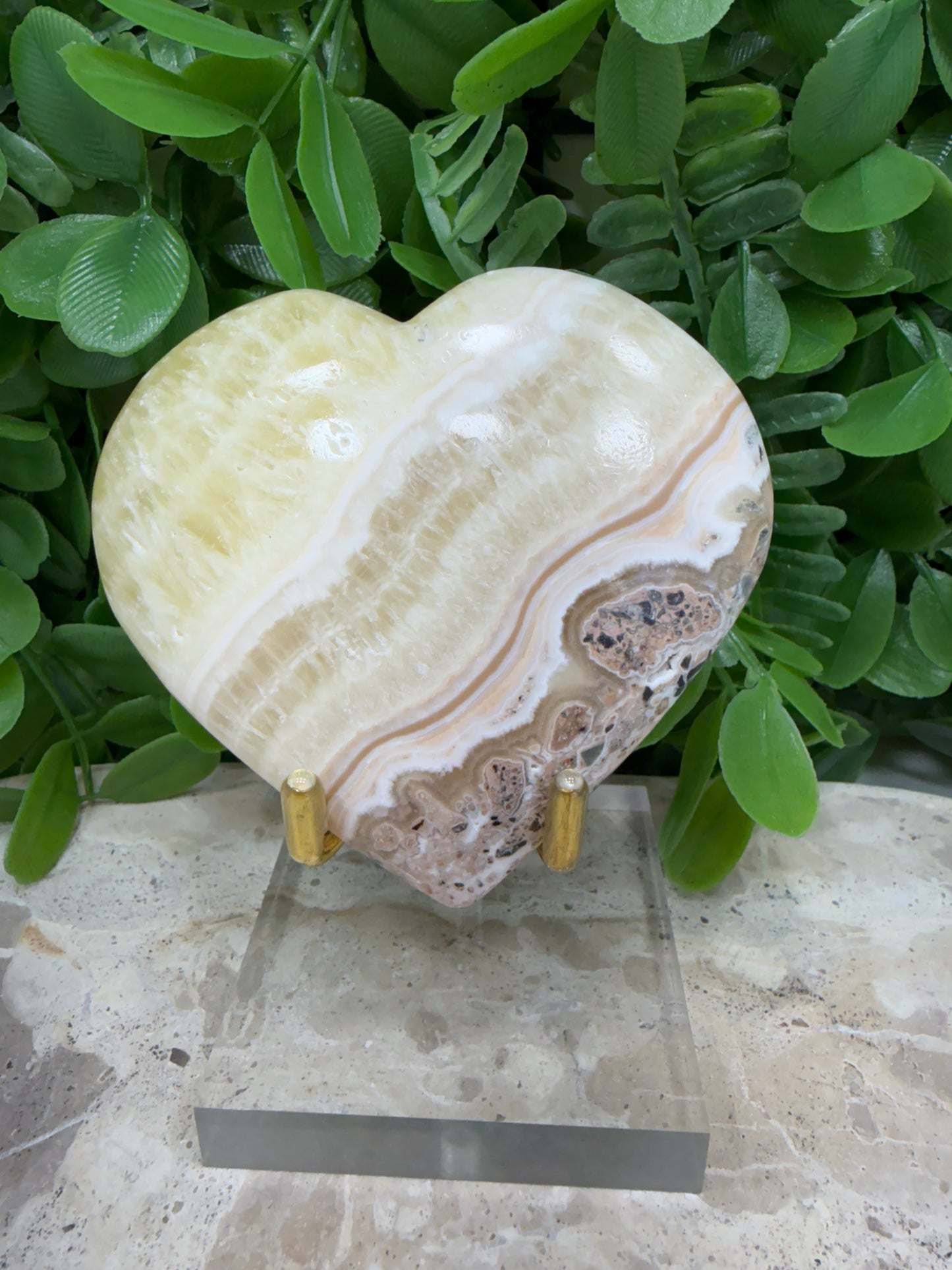 Pineapple Calcite Heart 190g