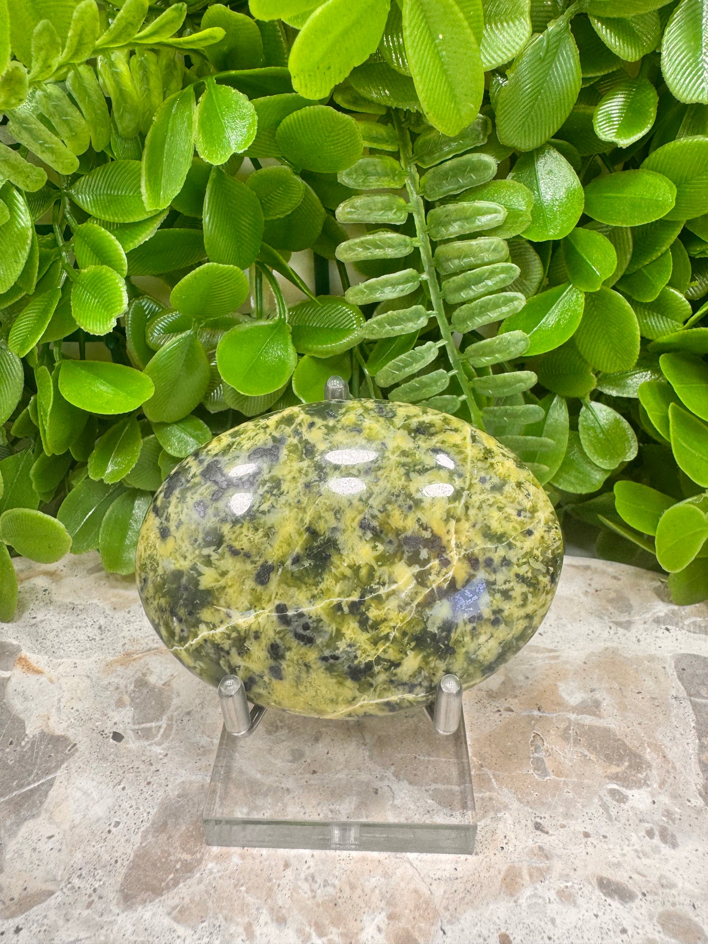 Mixed Serpentine Palm Stone 140g