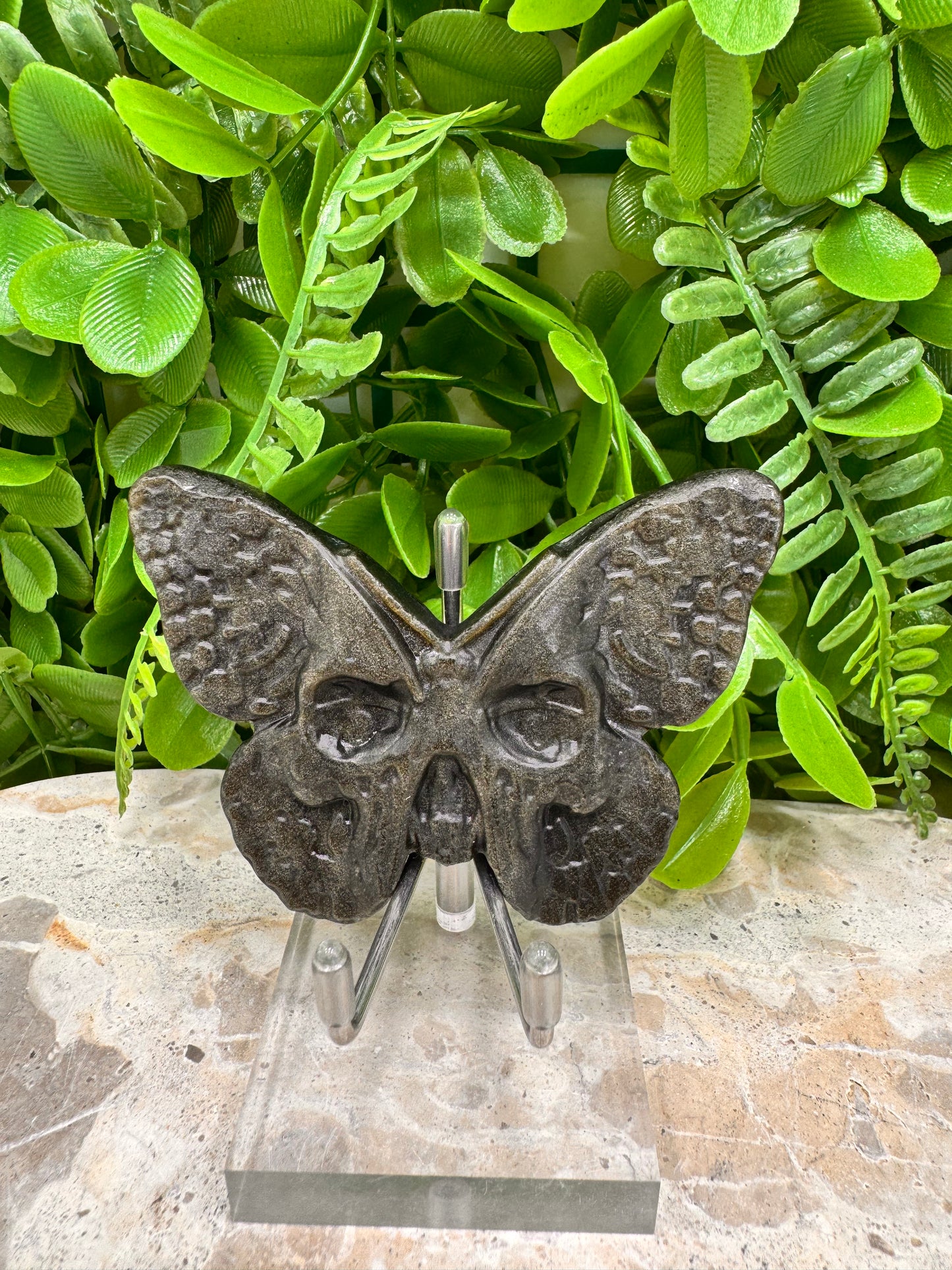 Golden Sheen Obsidian Death Moth app. 80g