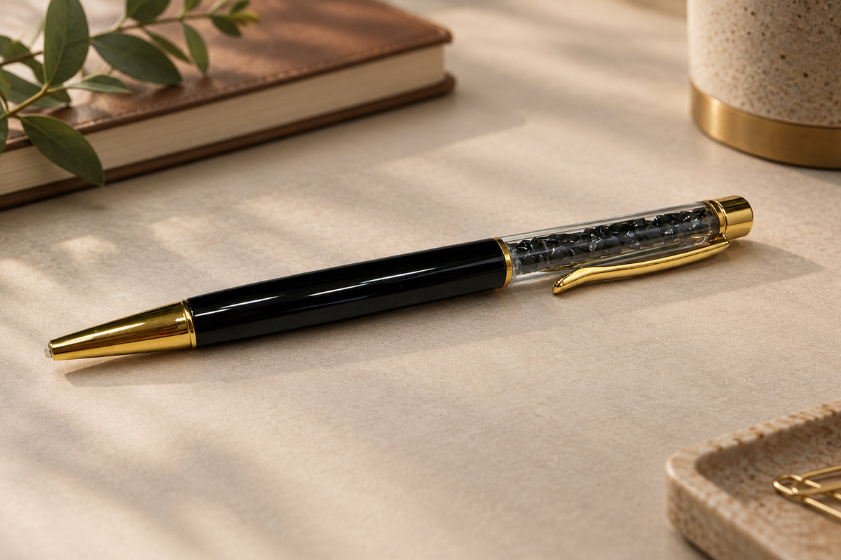 Obsidian Premium Crystal Chip Pen