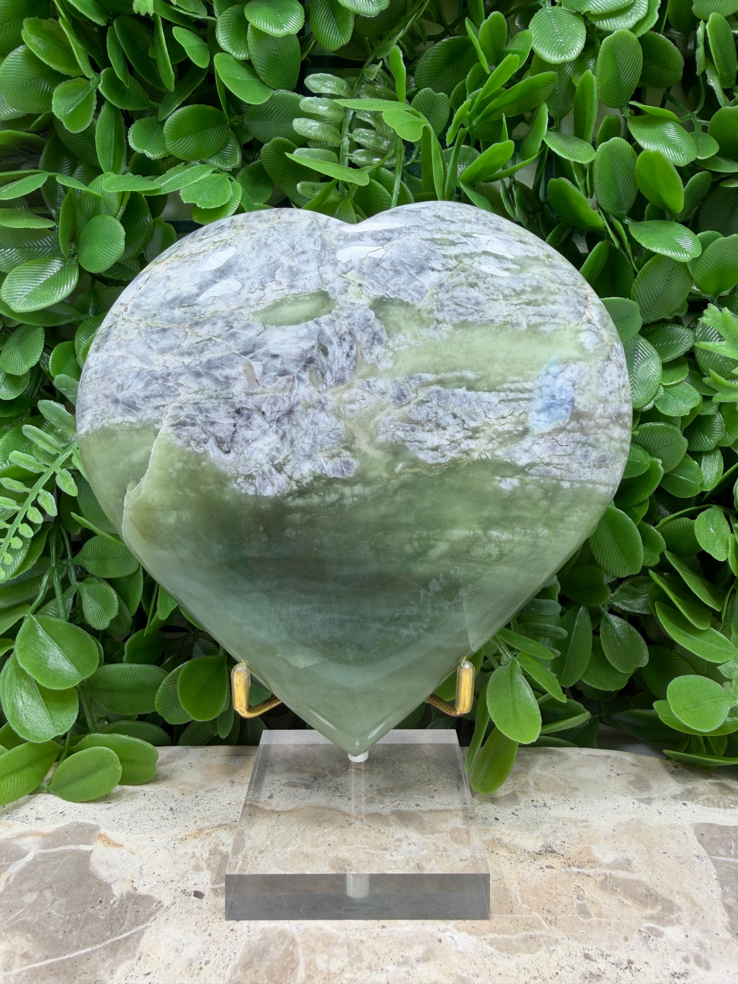 Flower Jade Heart 1180g