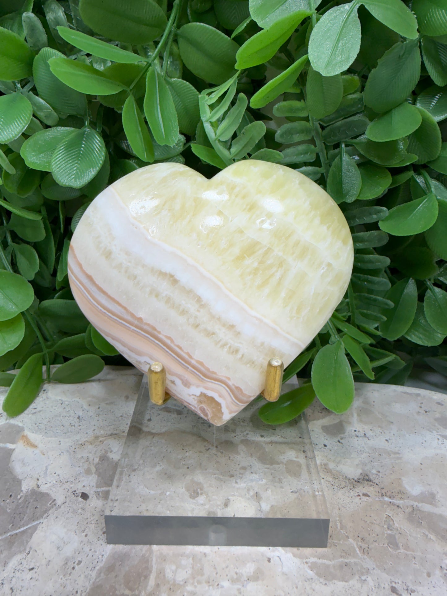Pineapple Calcite Heart 193g