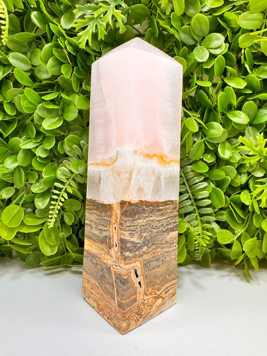 Pink Mangano / Pakistan Bumble Bee Jasper UV Tower 2336g | Love • Compassion • Calm