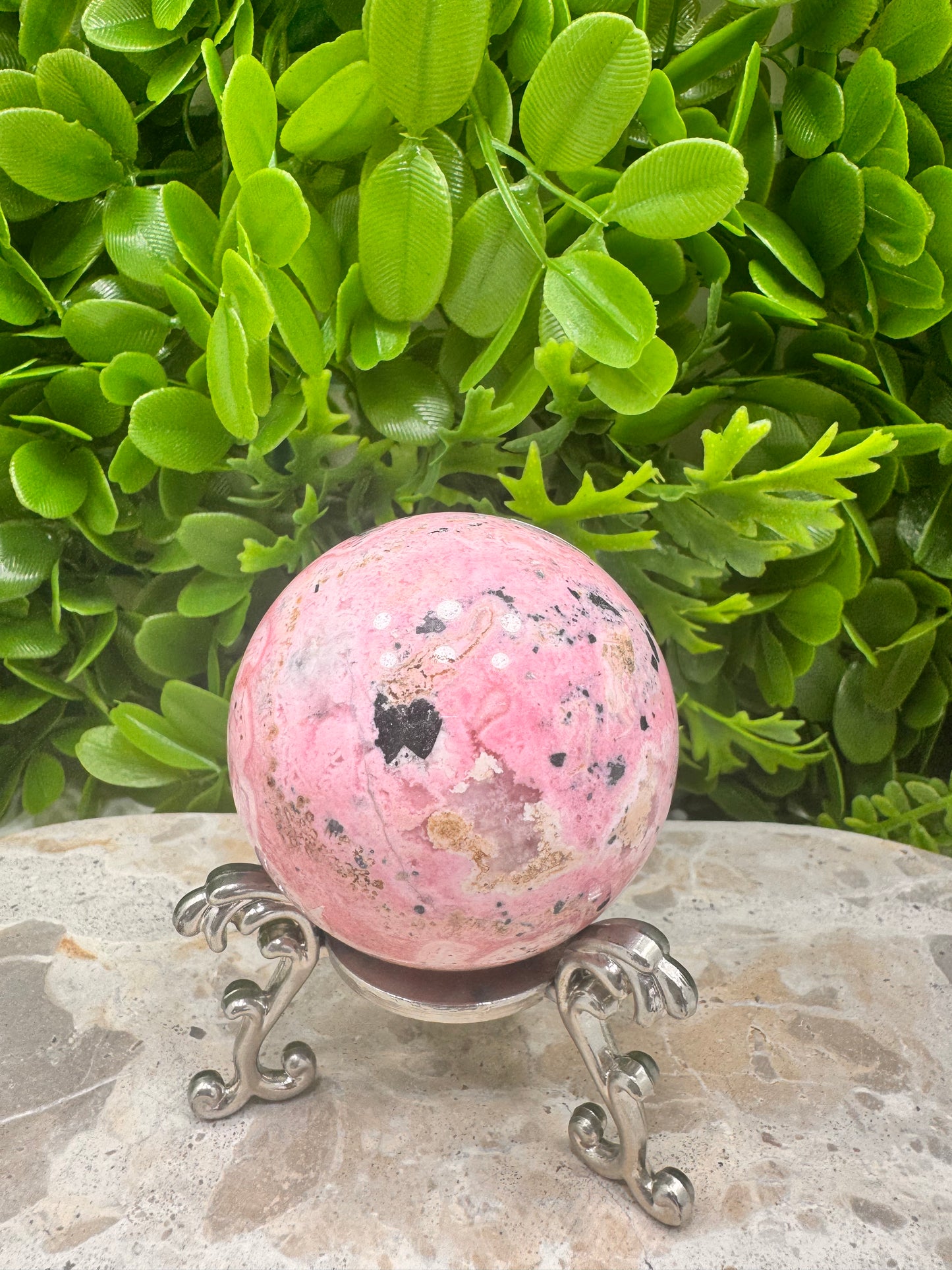Peru Rhodonite Sphere 396g