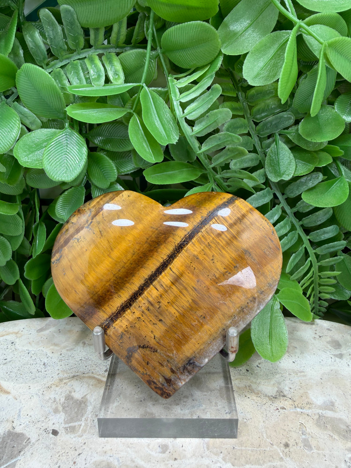 Tiger Eye Heart | Confidence • Courage • Protection