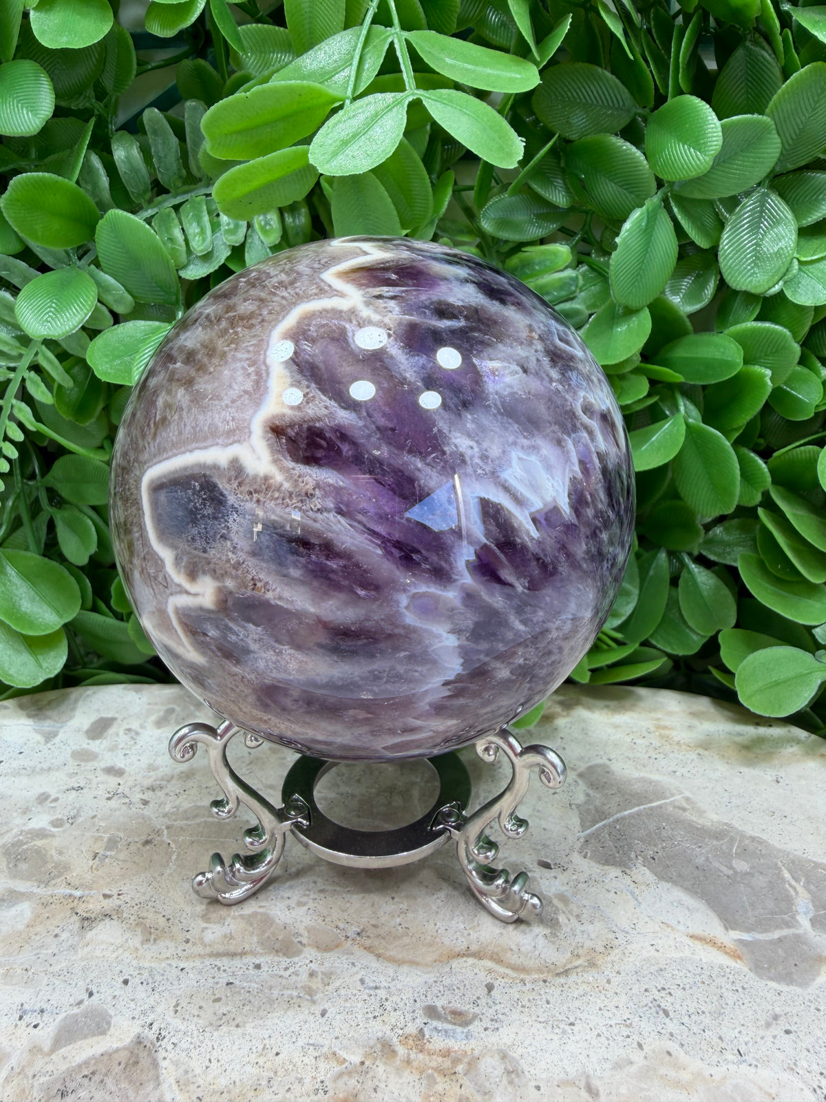 Flower Amethyst Sphere 1064g