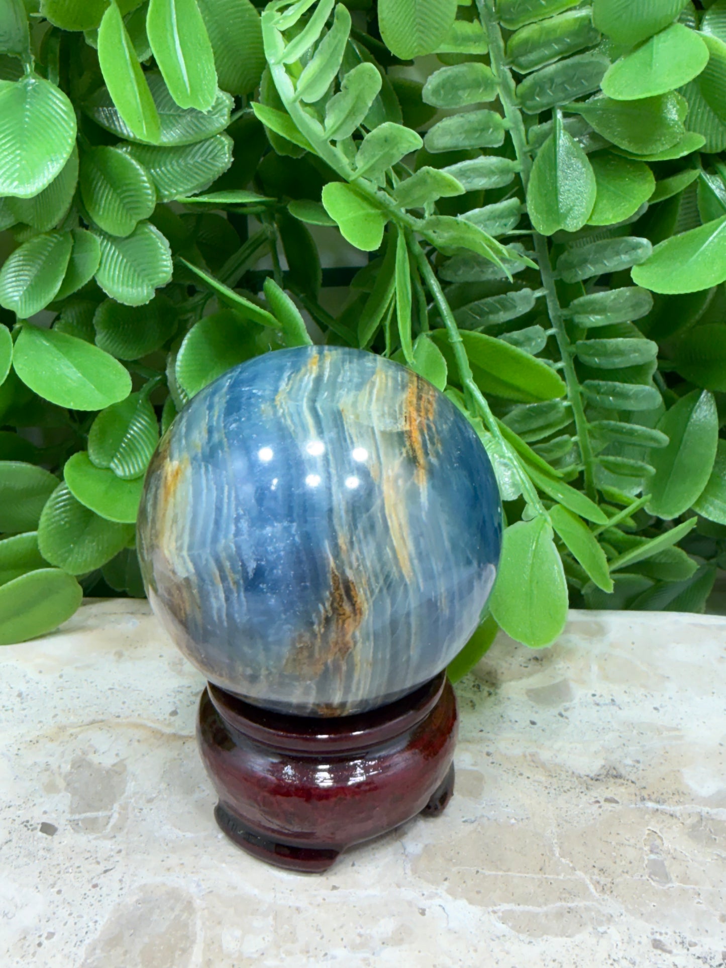 Blue Onyx Sphere 216g