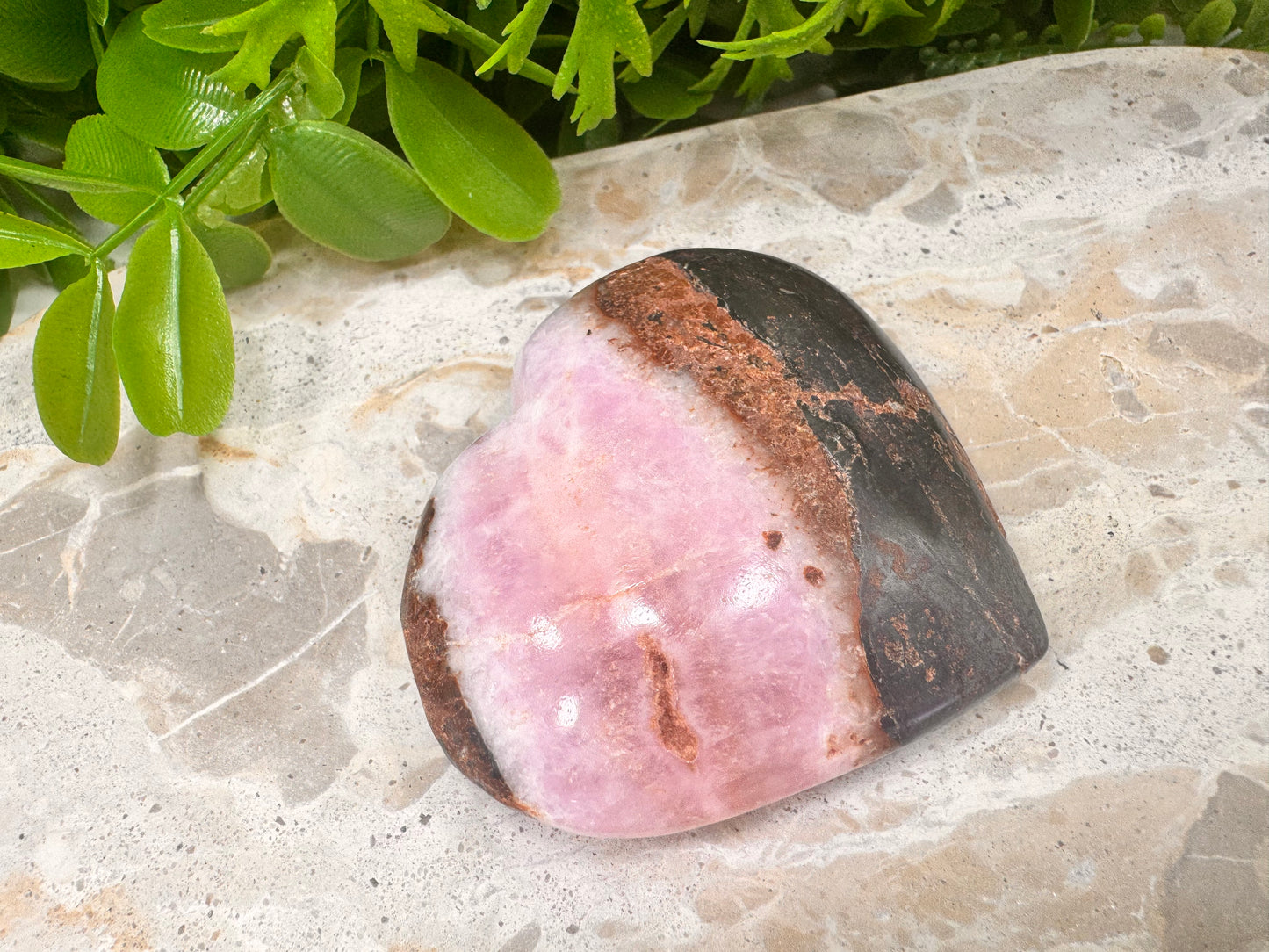 Pink Aragonite Heart 182g