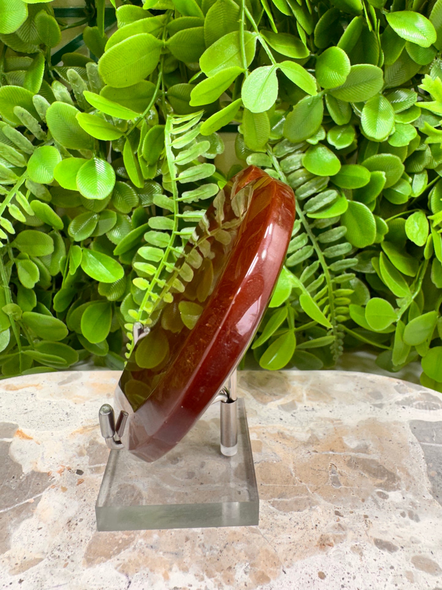 Carnelian Druzy Heart 226g