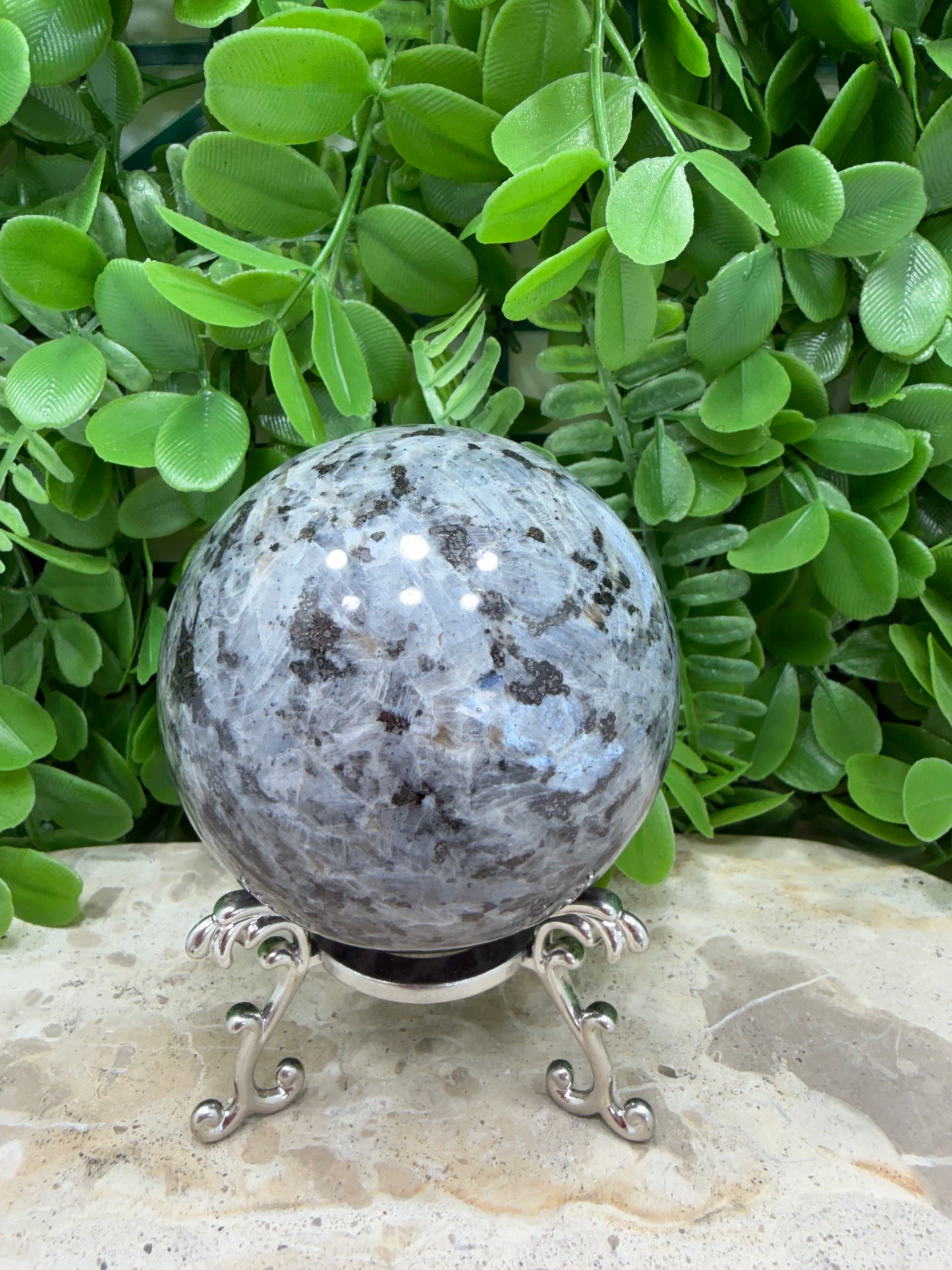 Larvikite Sphere 649g