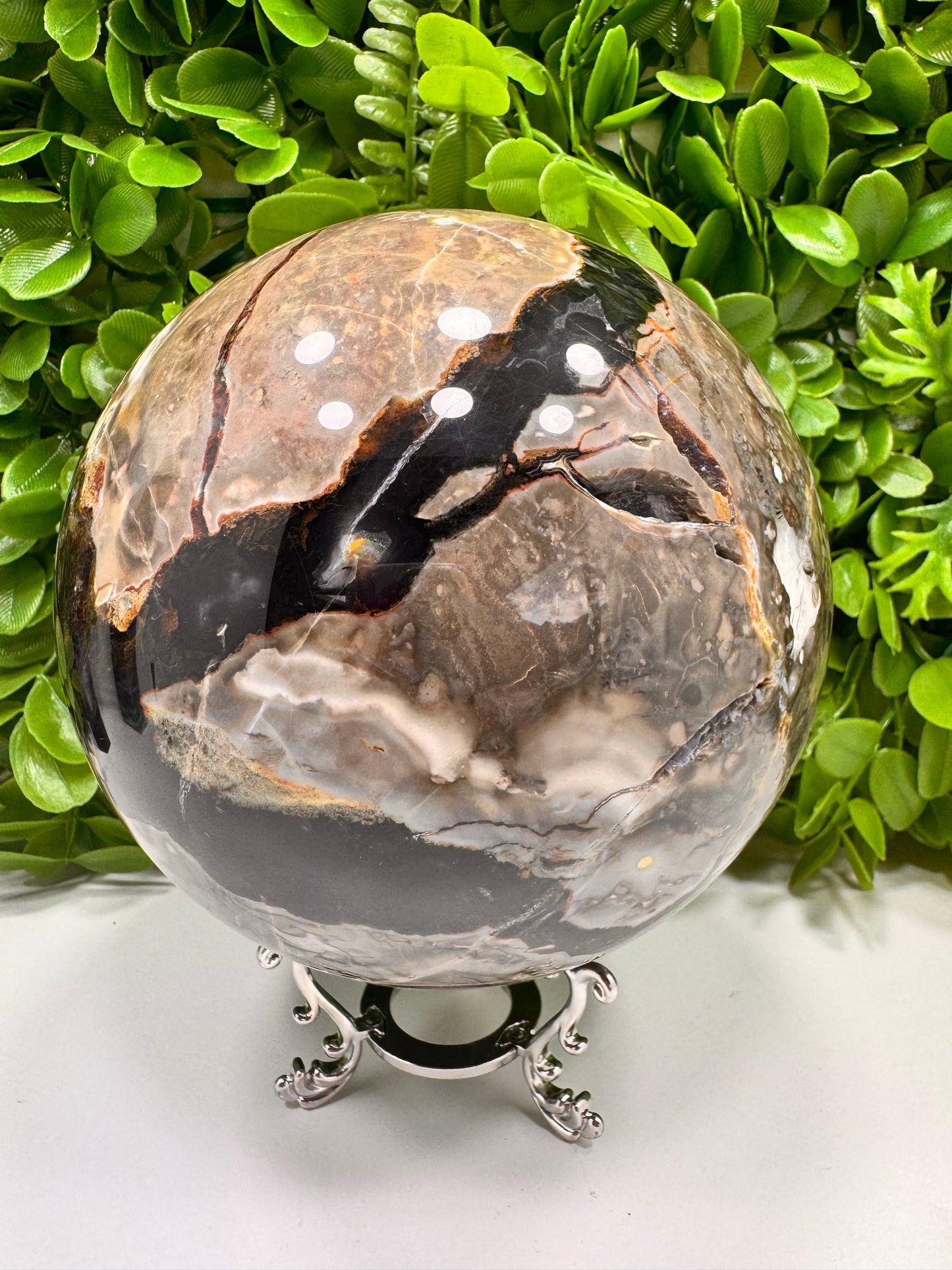 Volcanic Agate Sphere 3626g