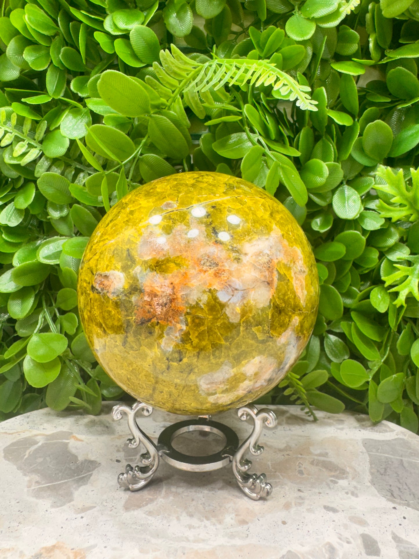 Green Opal Sphere 1402g