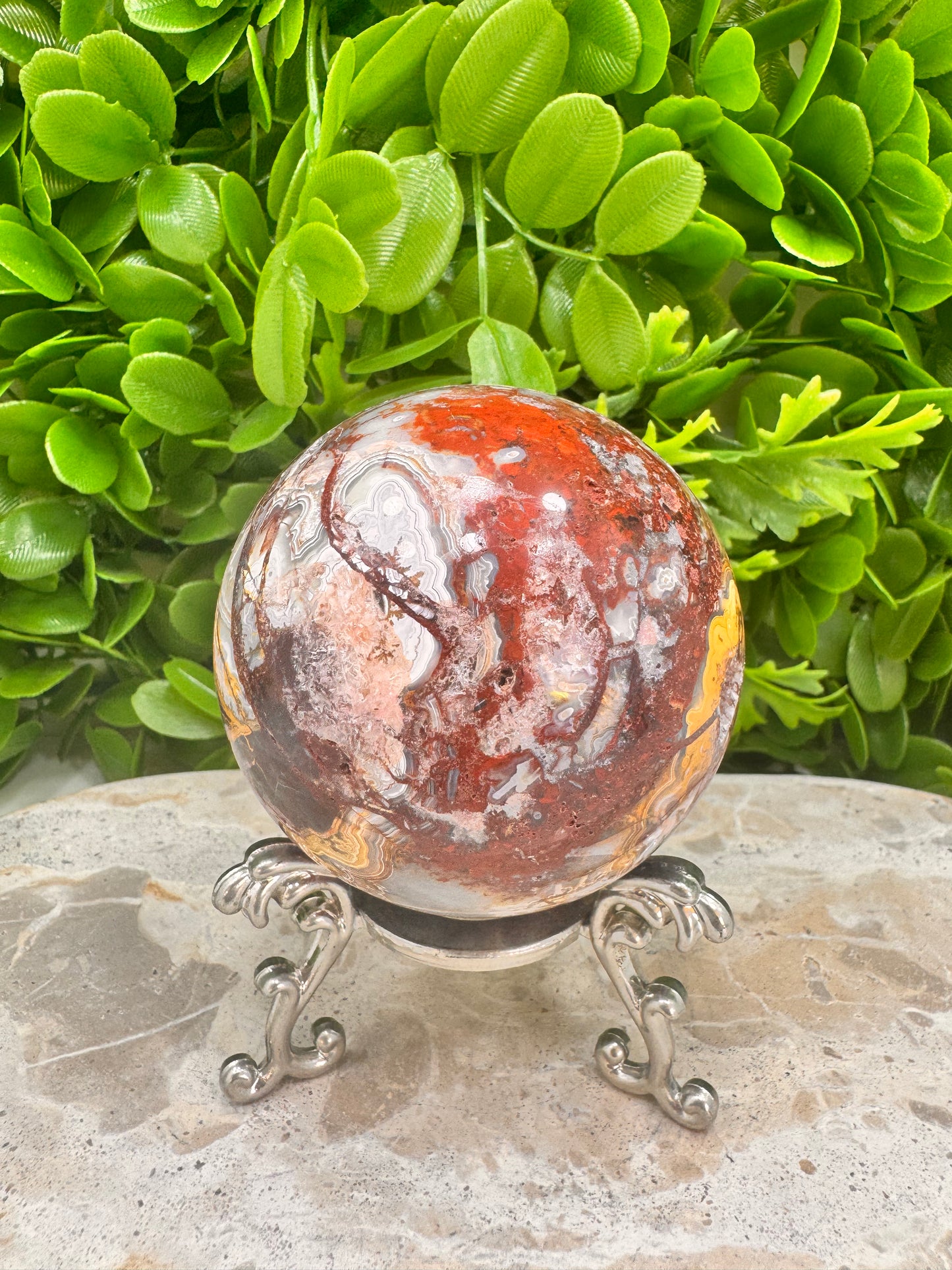 Mexican Agate Sphere 485g