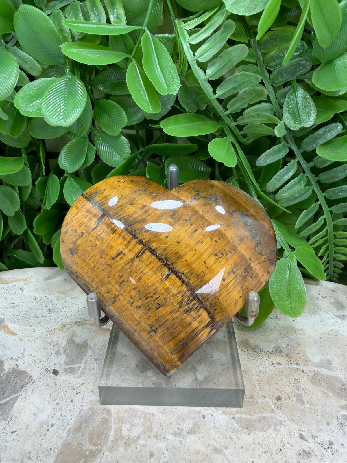 Tiger Eye Heart | Confidence • Courage • Protection