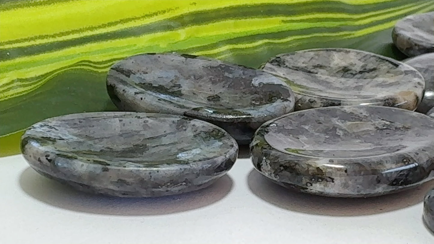 Larvikite Worry Stone