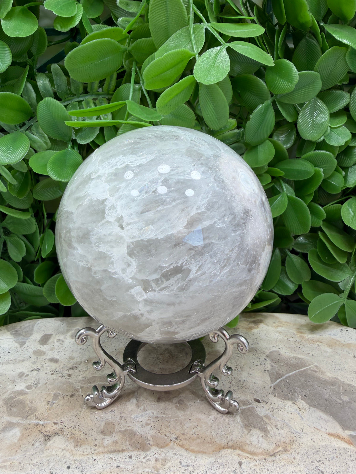 Flower Agate Sphere 944g | Growth • Confidence • New Beginnings
