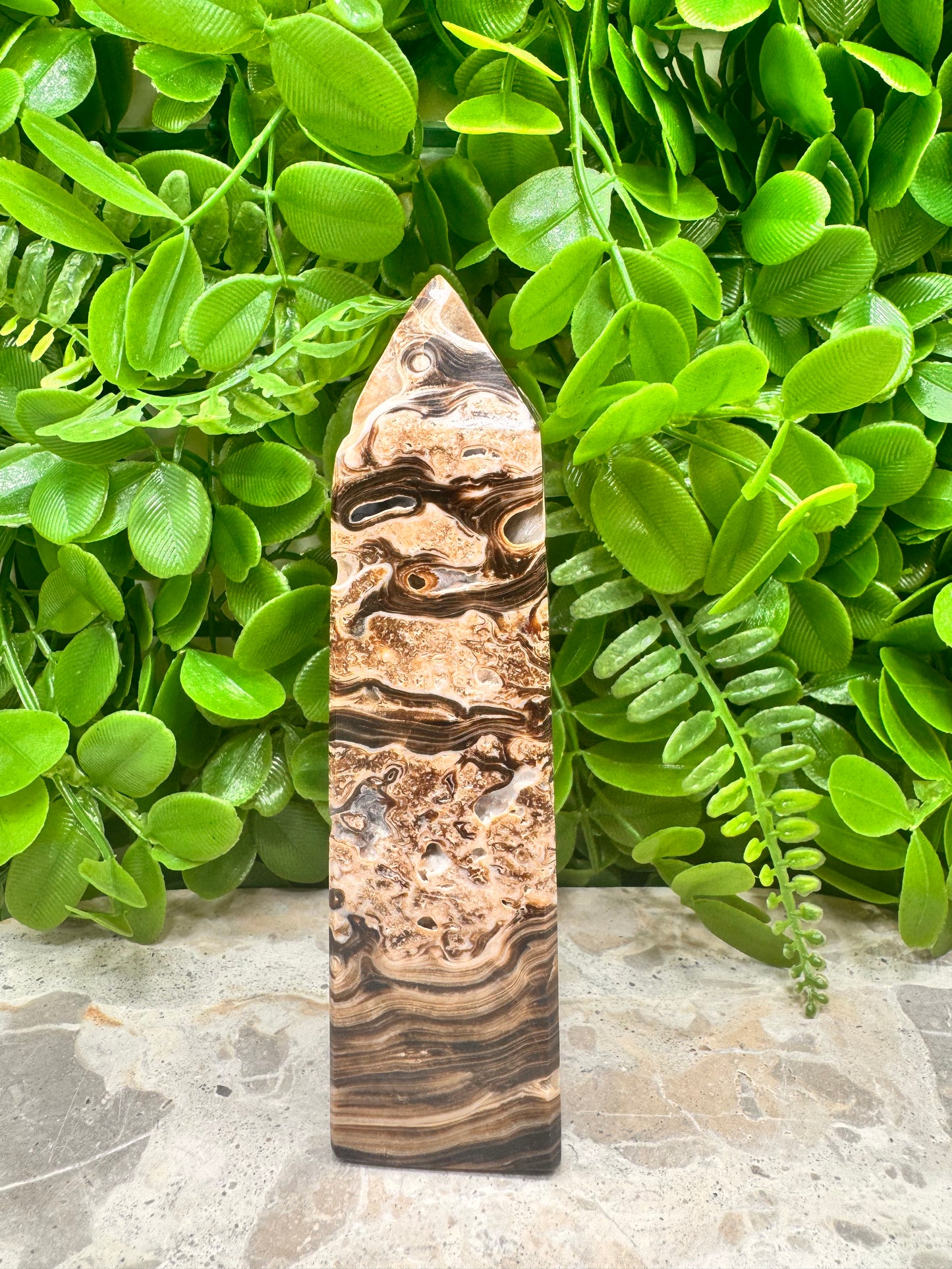 Choclate Calcite Tower 342g