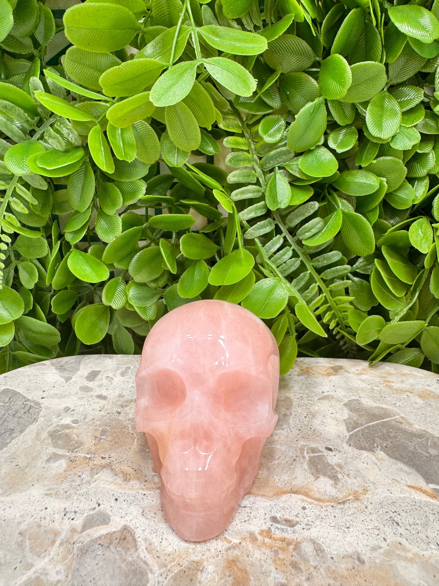 Rose Quartz Skull 350g