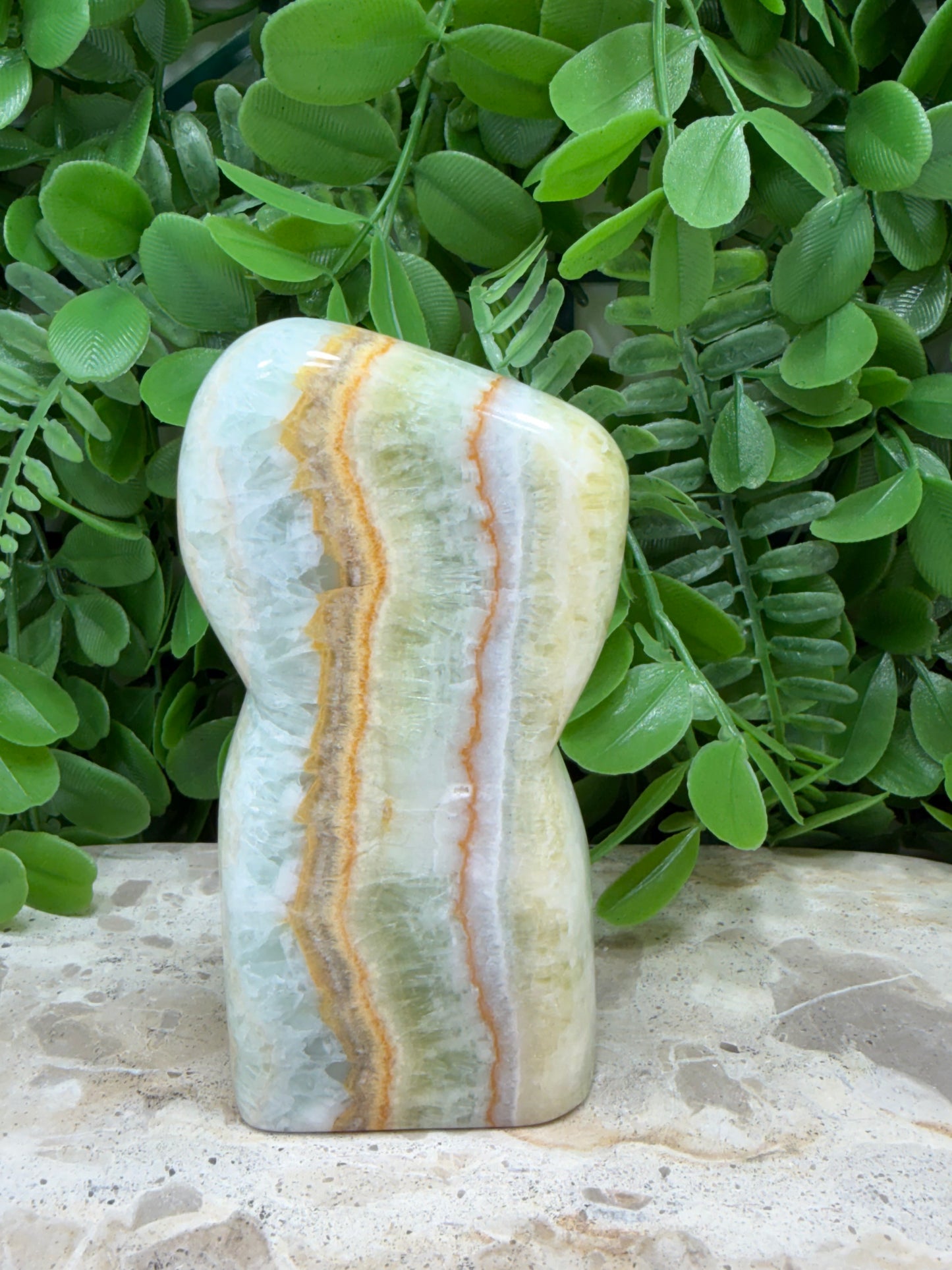 Ocean Green Calcite Freeform 360g