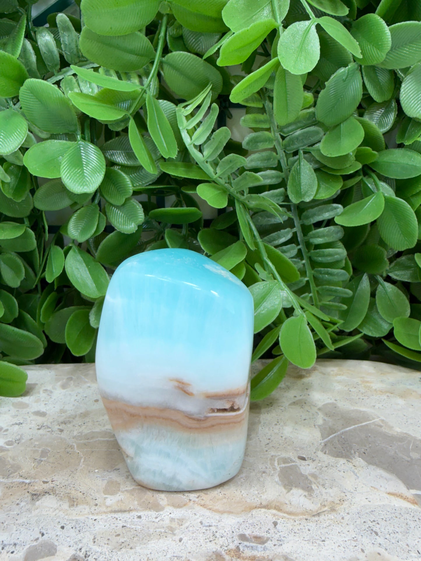 Aqua Caribbean Calcite Freeform 310g