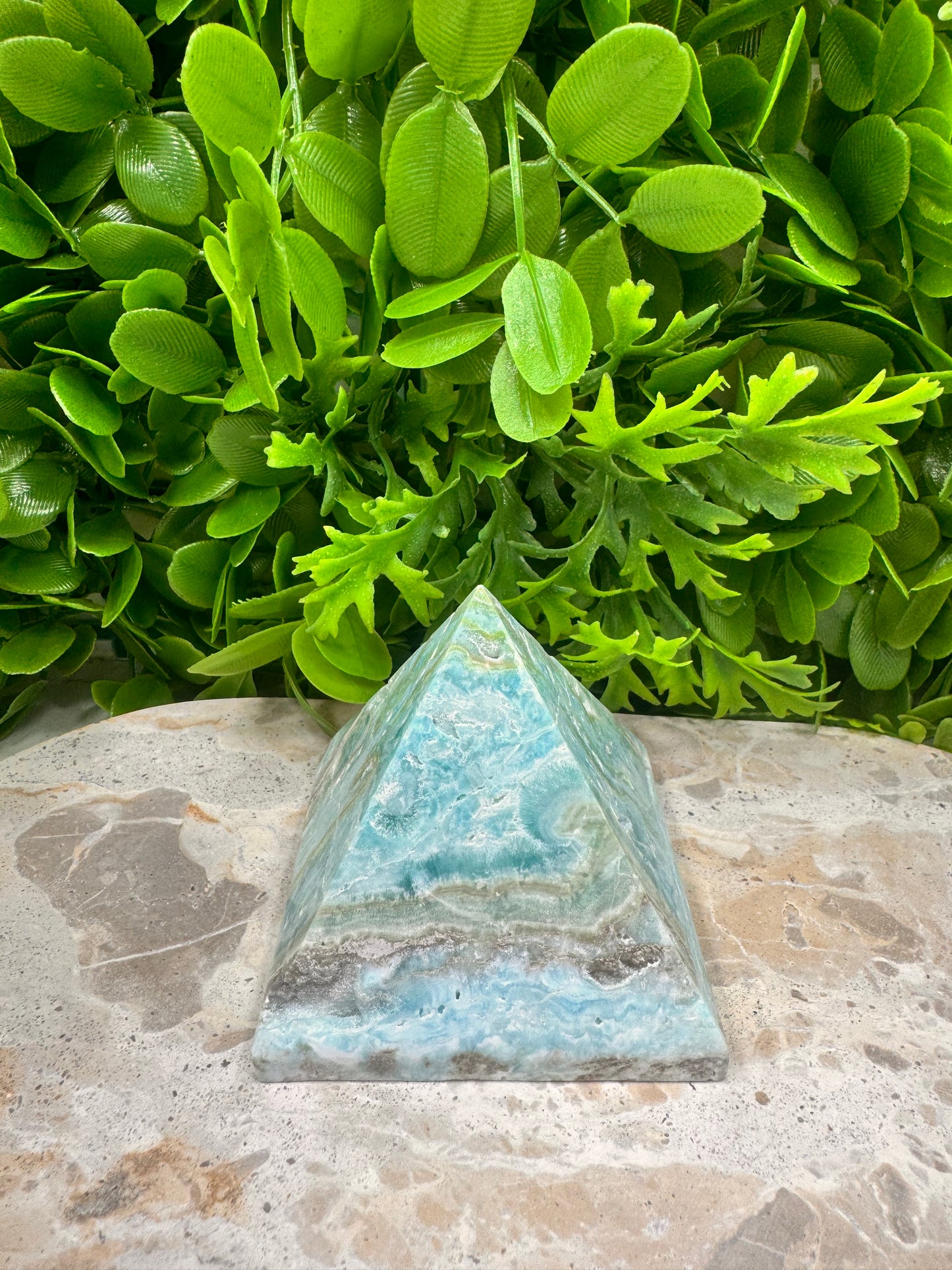 Aragonite & Smithsonite Pyramid 374g
