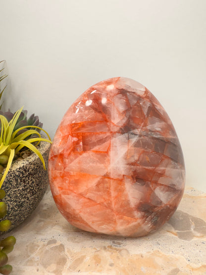 Fire Quartz Freeform 1850g