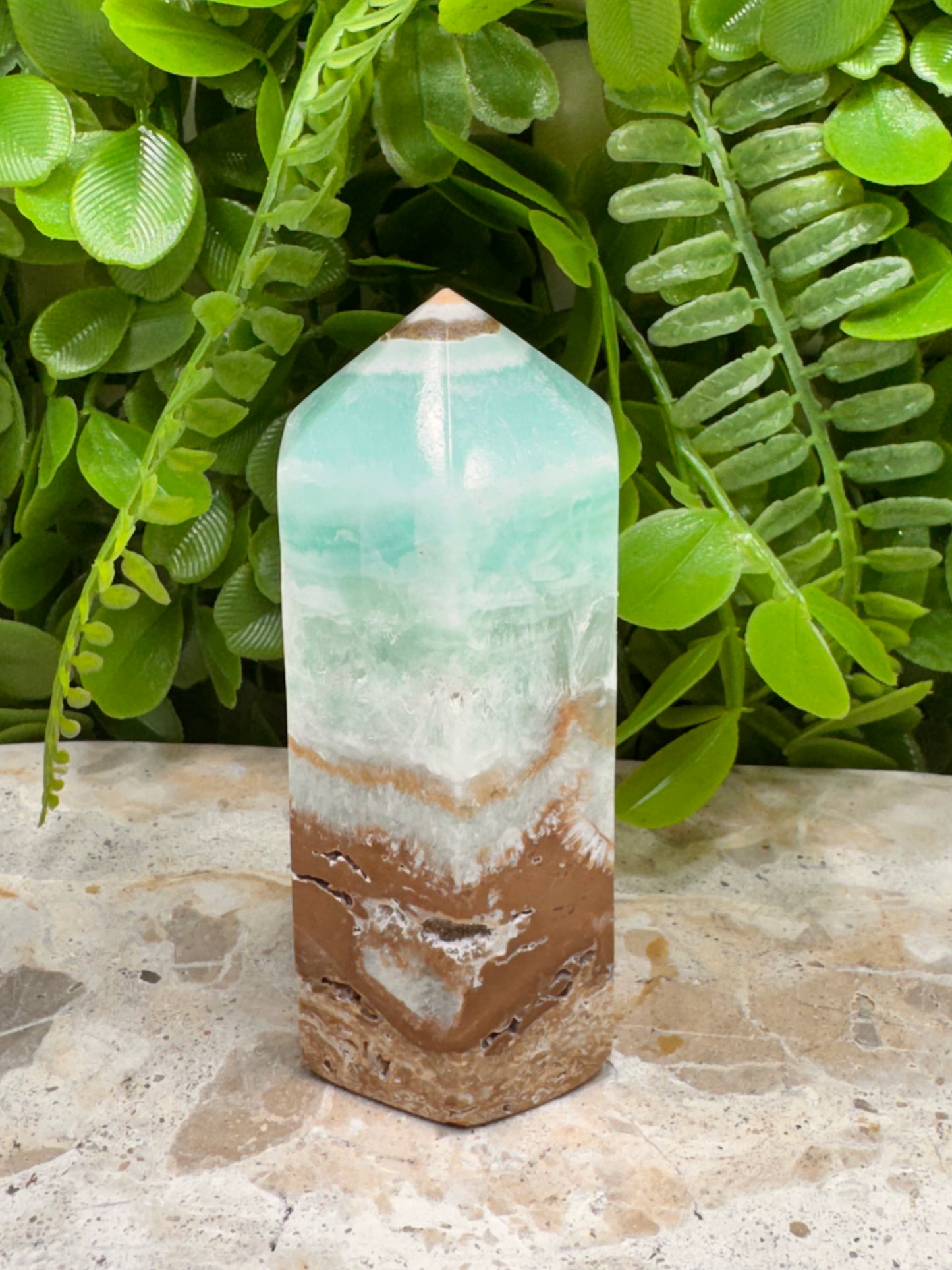 Caribbean Calcite Point 254g