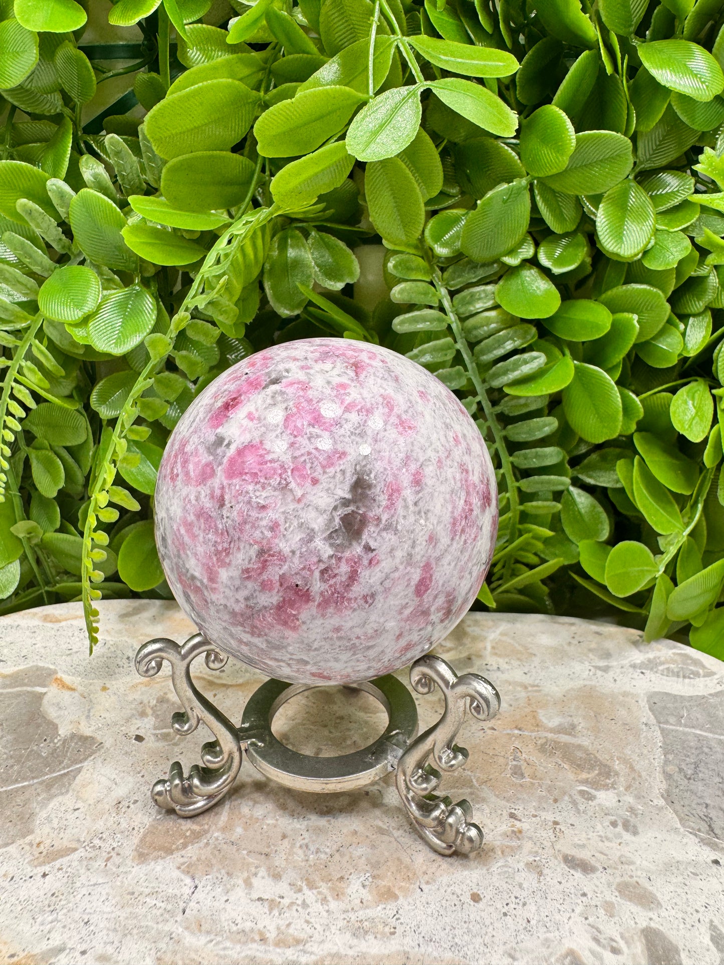 Pink Tourmaline Sphere 464g