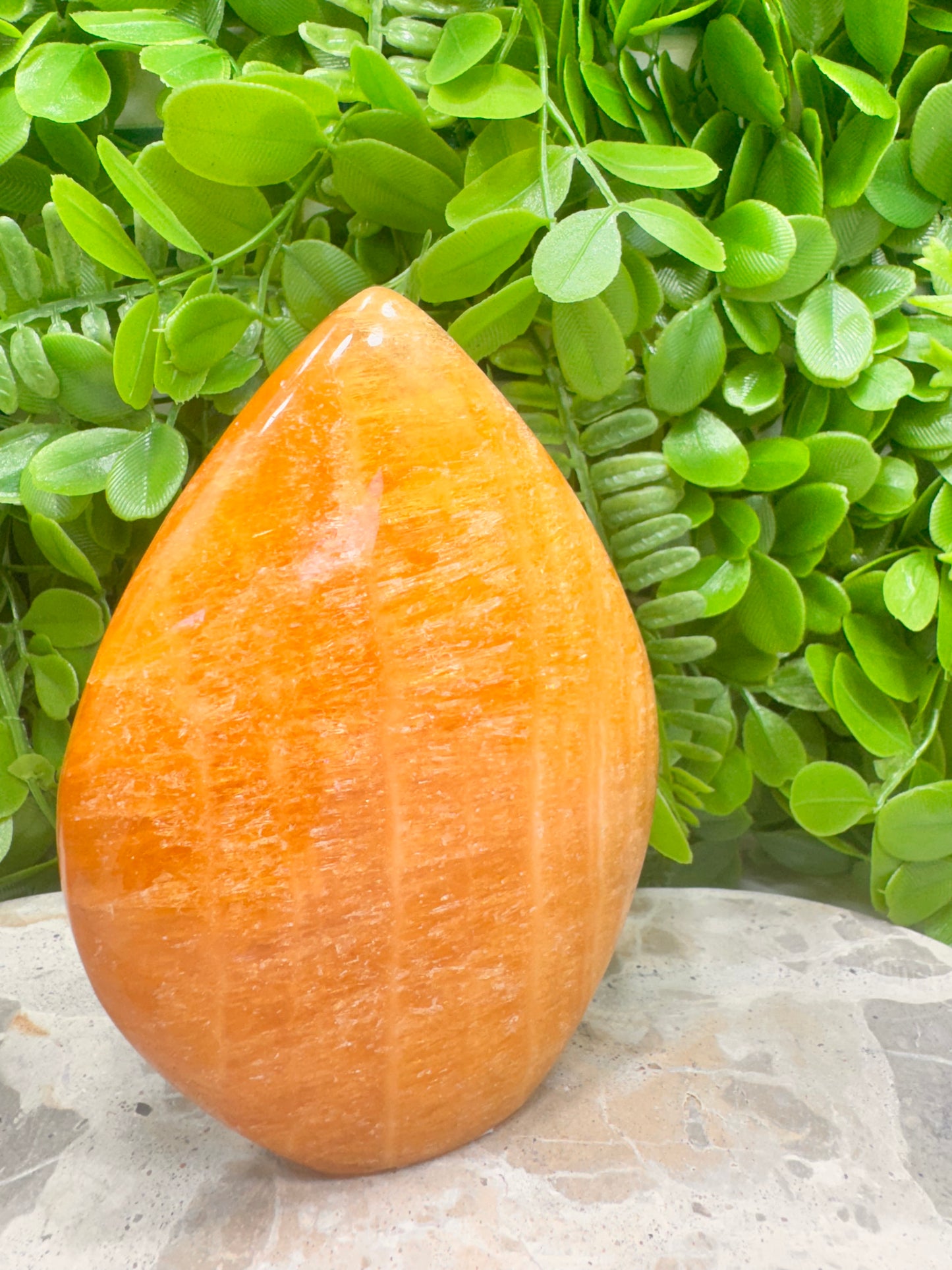 Crystalised Orange Calcite Flame 524g