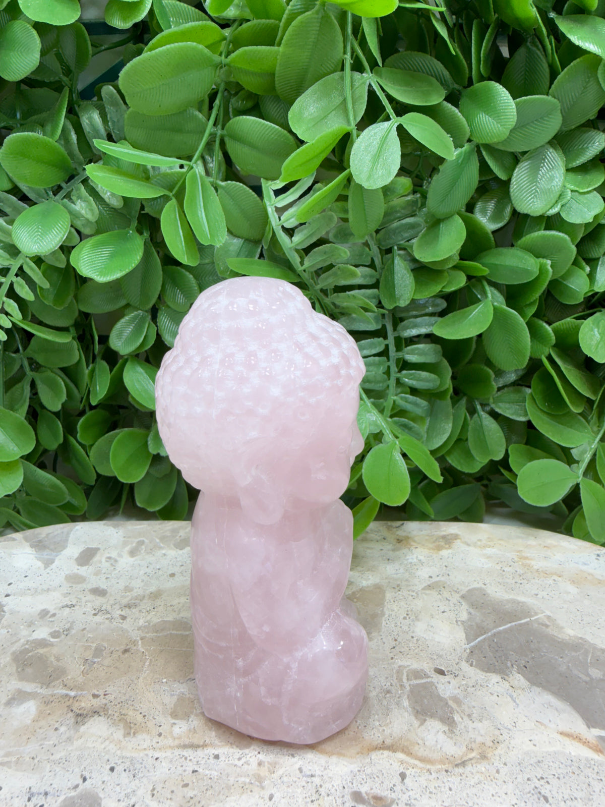 Rose Quartz Buddha 342g | Love • Compassion • Healing