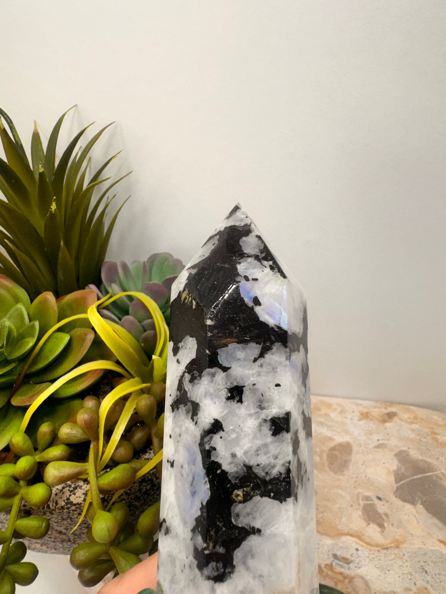 Rainbow Moonstone Tower 416g
