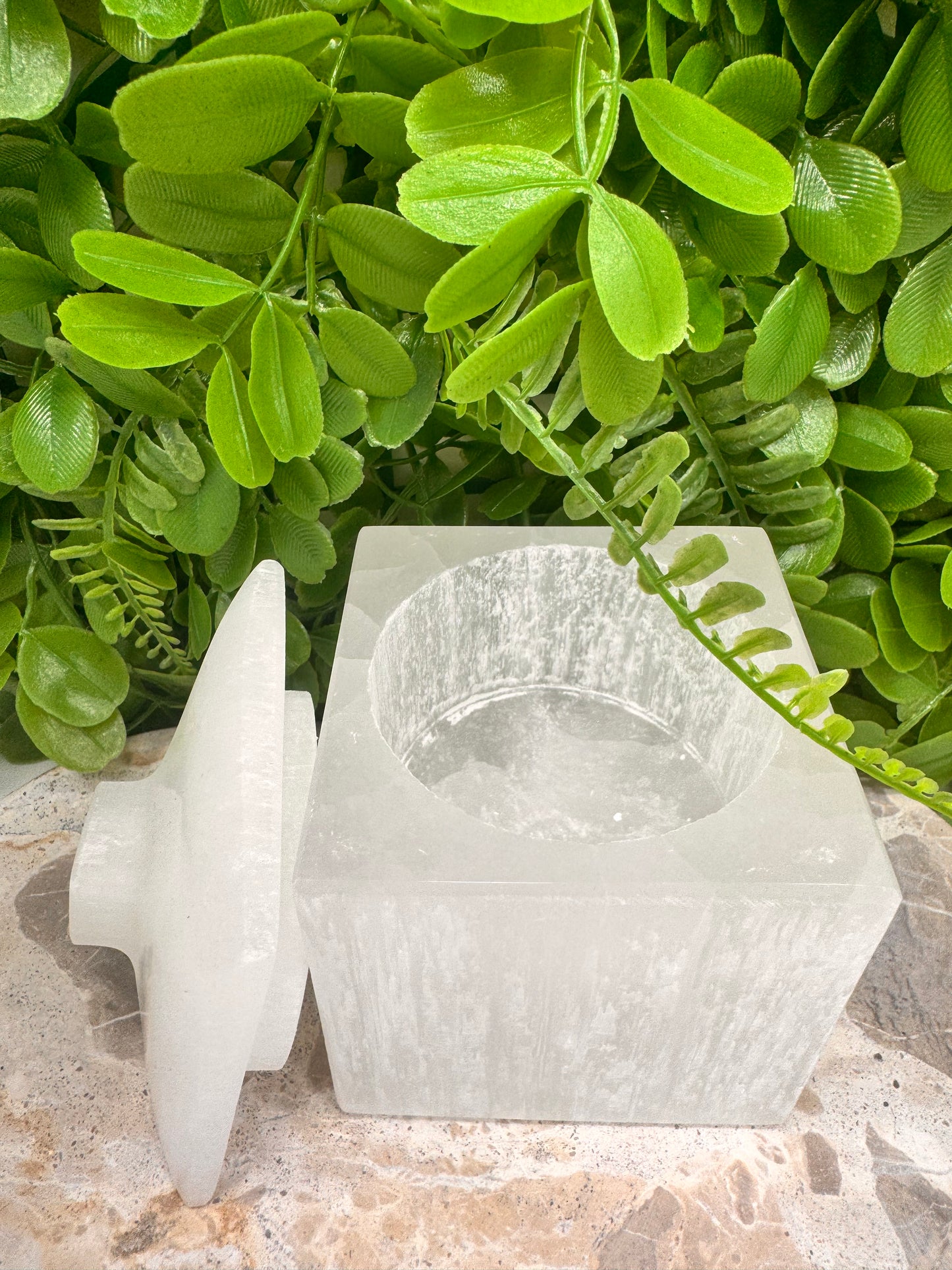 Selenite Box with Lid Approx 1050g