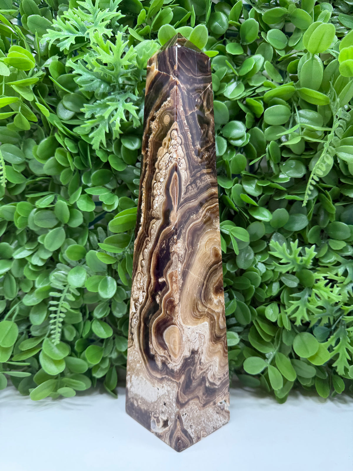 Chocolate Calcite Tower | Grounding • Emotional Balance • Inner Strength
