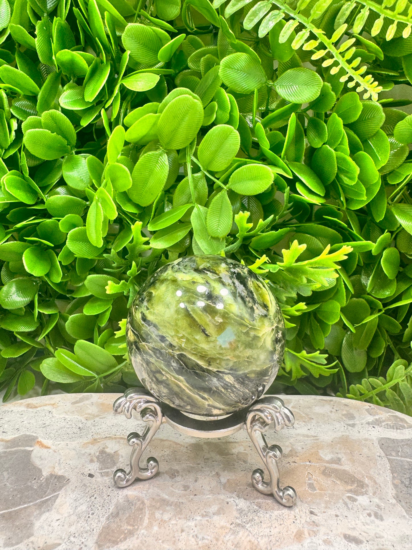 Nephrite Jade Sphere 370g