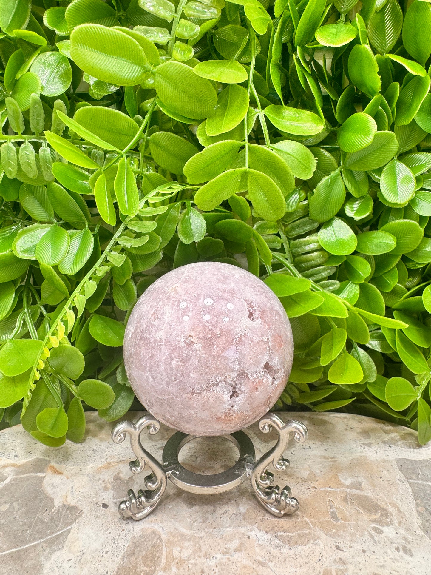 Pink Amethyst Sphere 357g