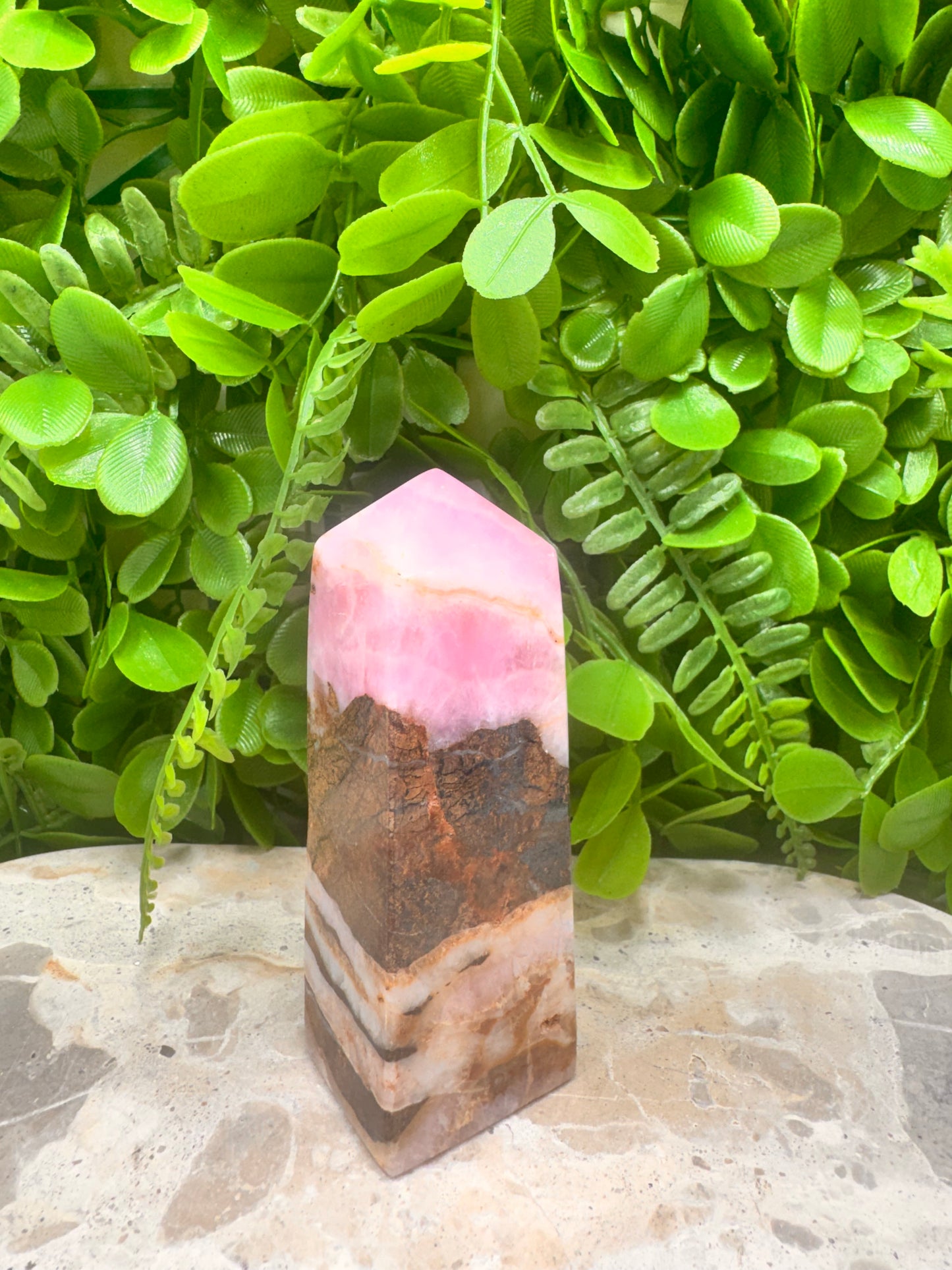 Pink Aragonite Point 242g