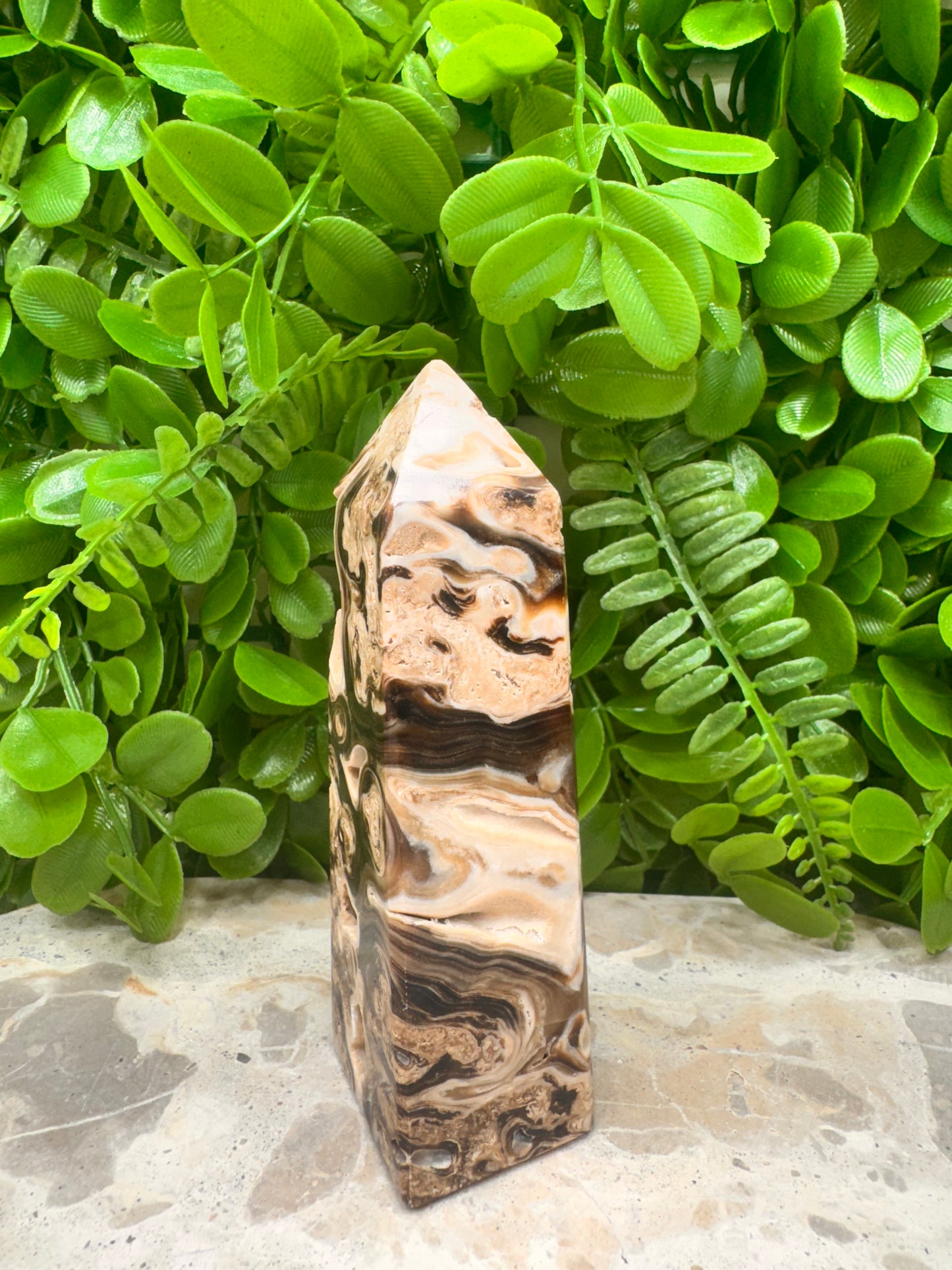 Chocolate Calcite Tower 288g