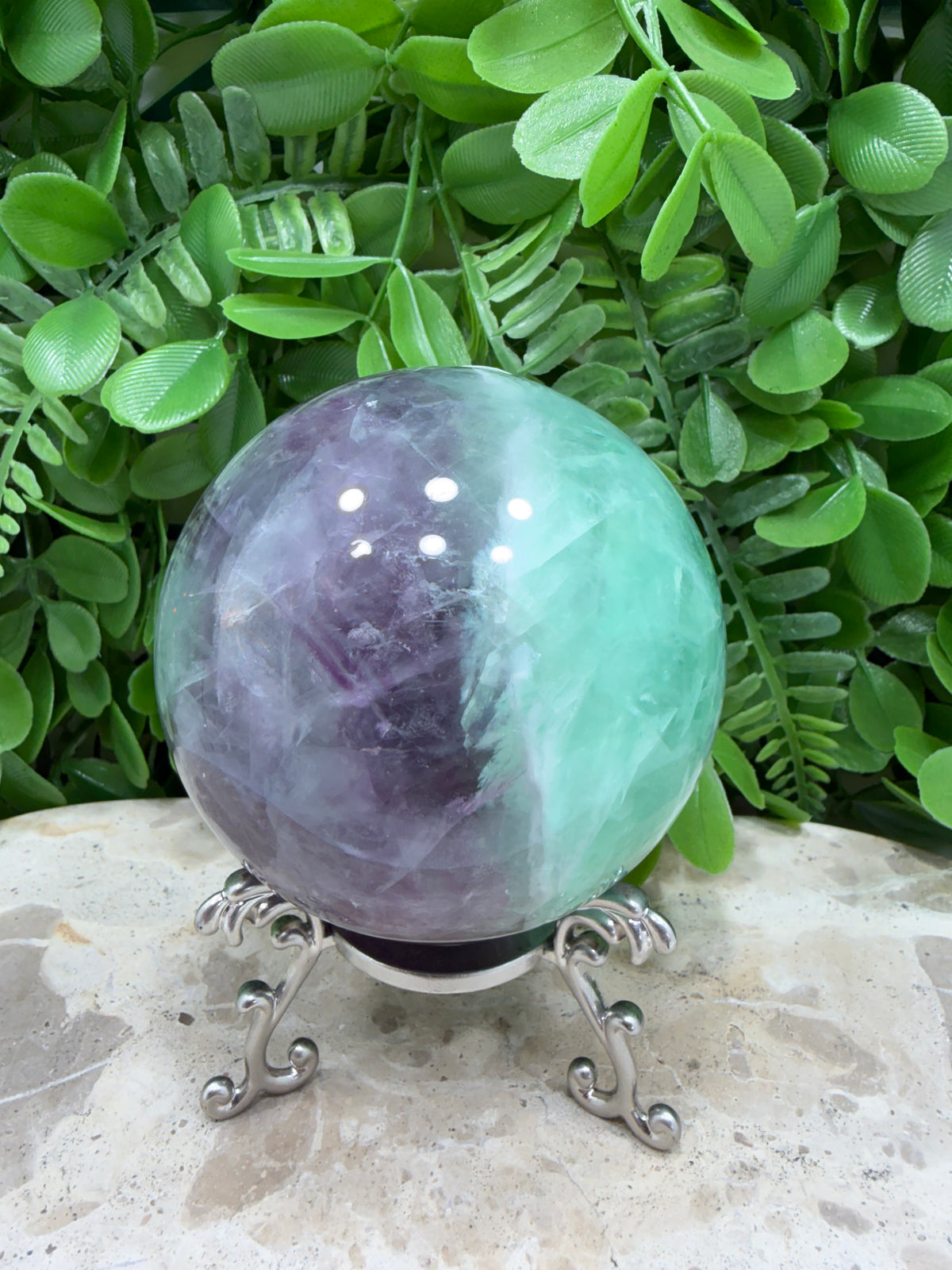 Fluorite Sphere | Clarity • Focus • Balance