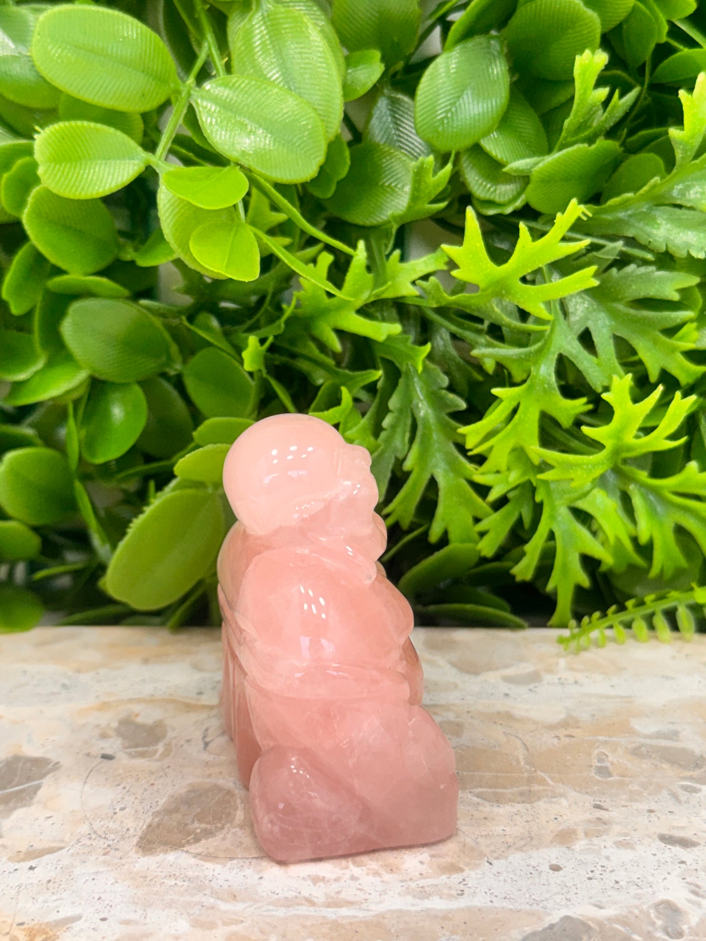 Rose Quartz Buddha 206g