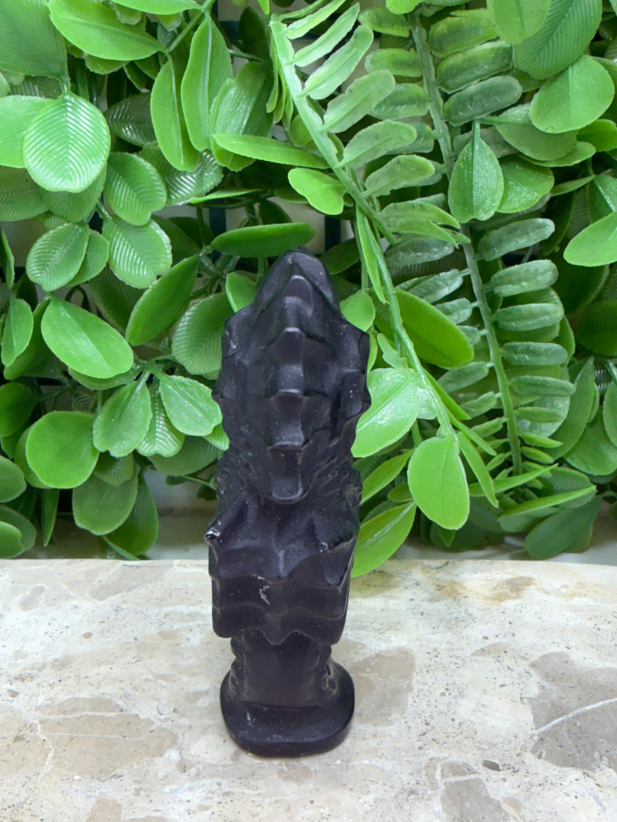 Black Obsidian Seahorse 110g