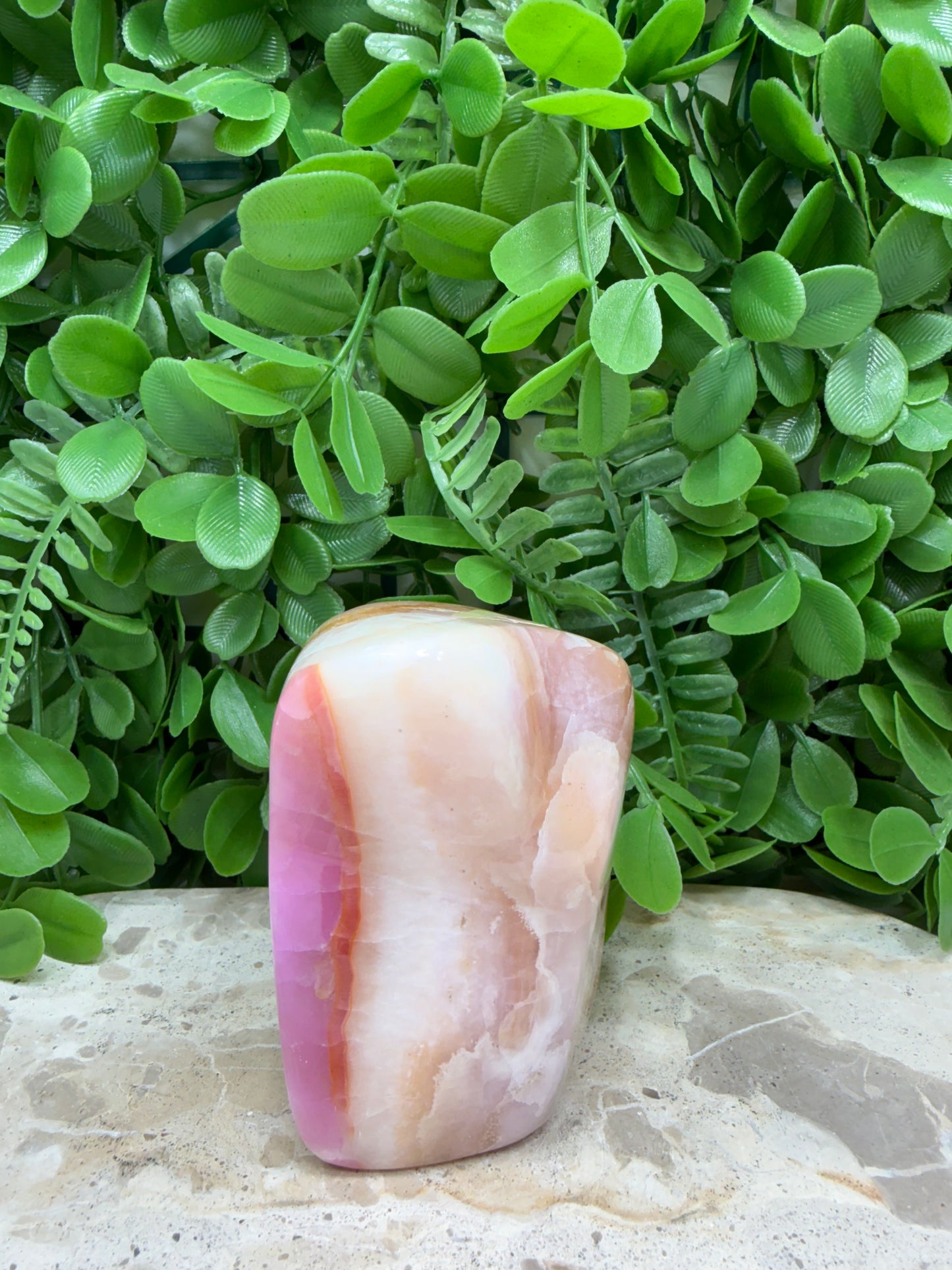 Pink Aragonite Freeform 492g