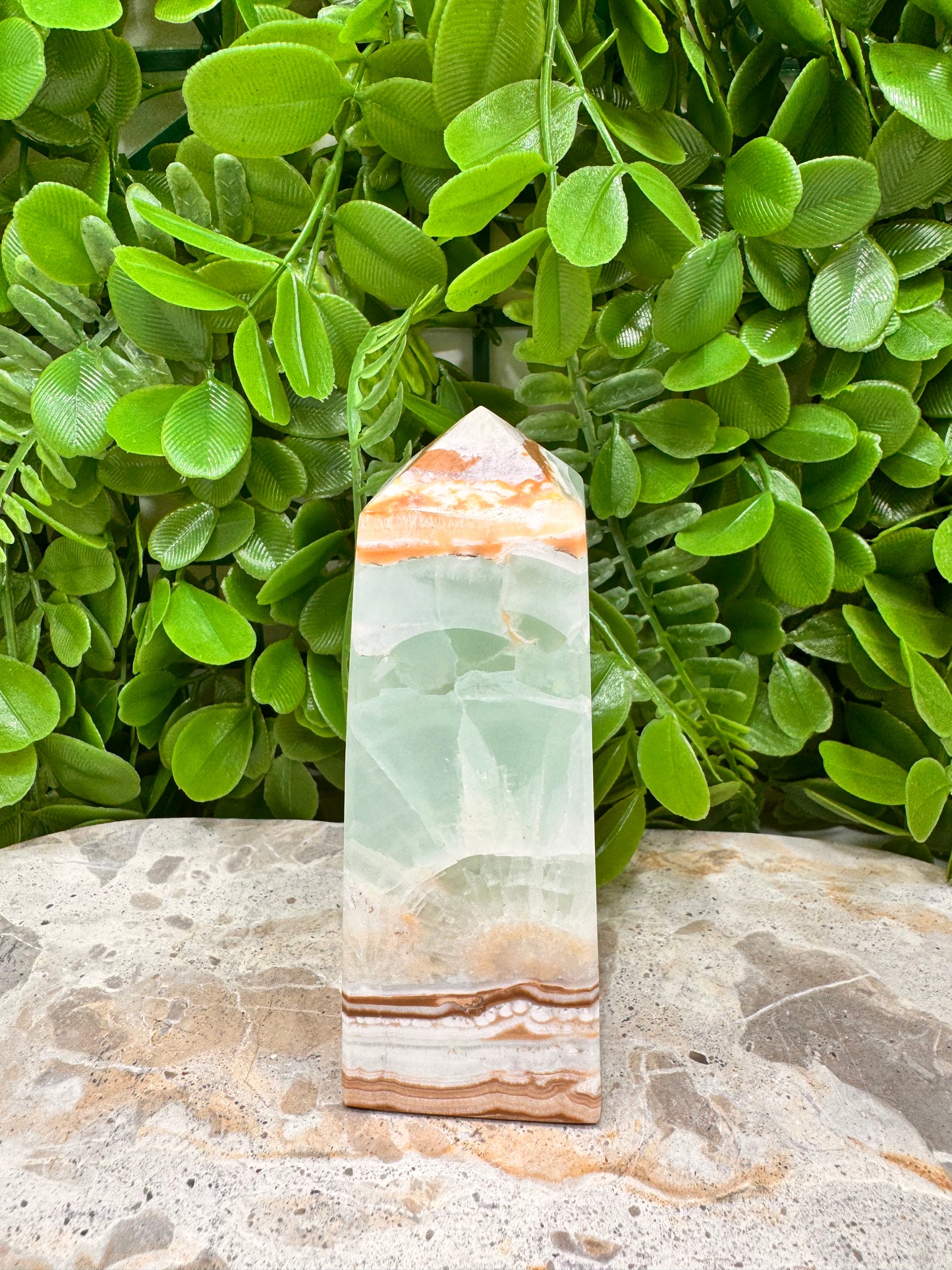 Aqua Caribbean Calcite Tower 332g