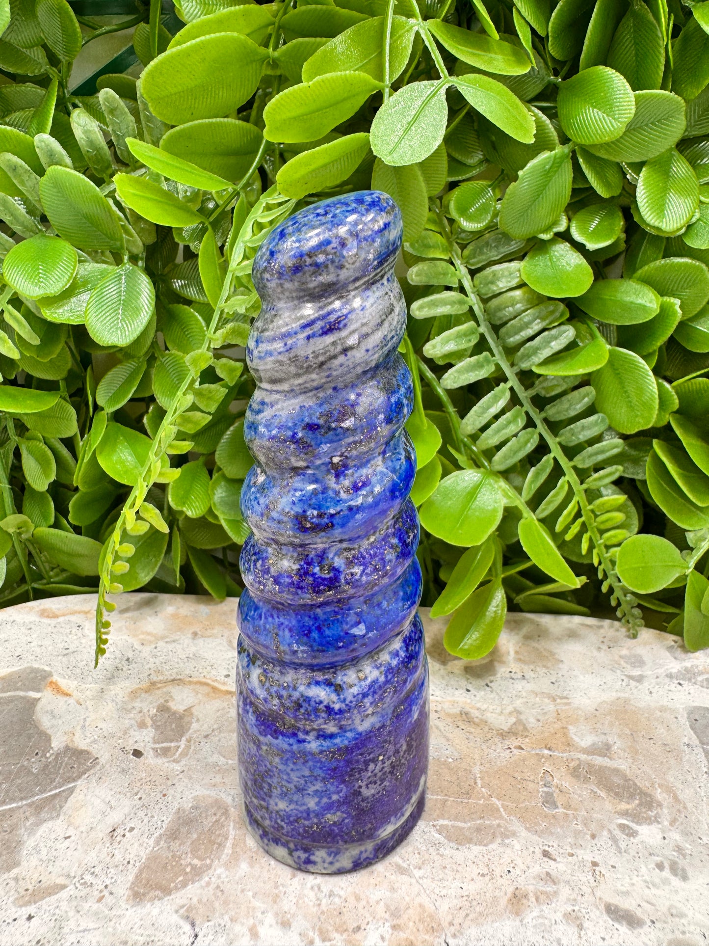 Lapis Lazuli Unicorn Horn 308g