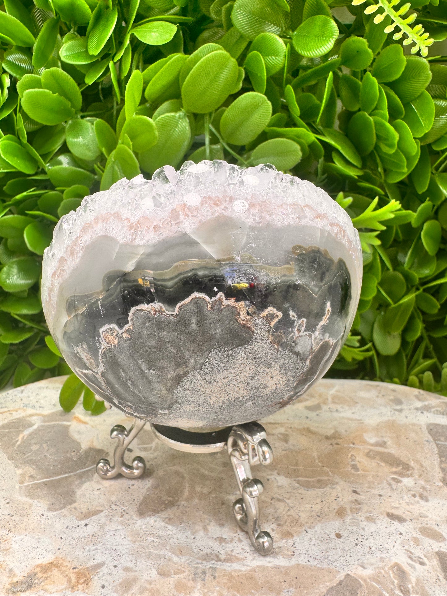 Druzy Amethyst Half Sphere 568g