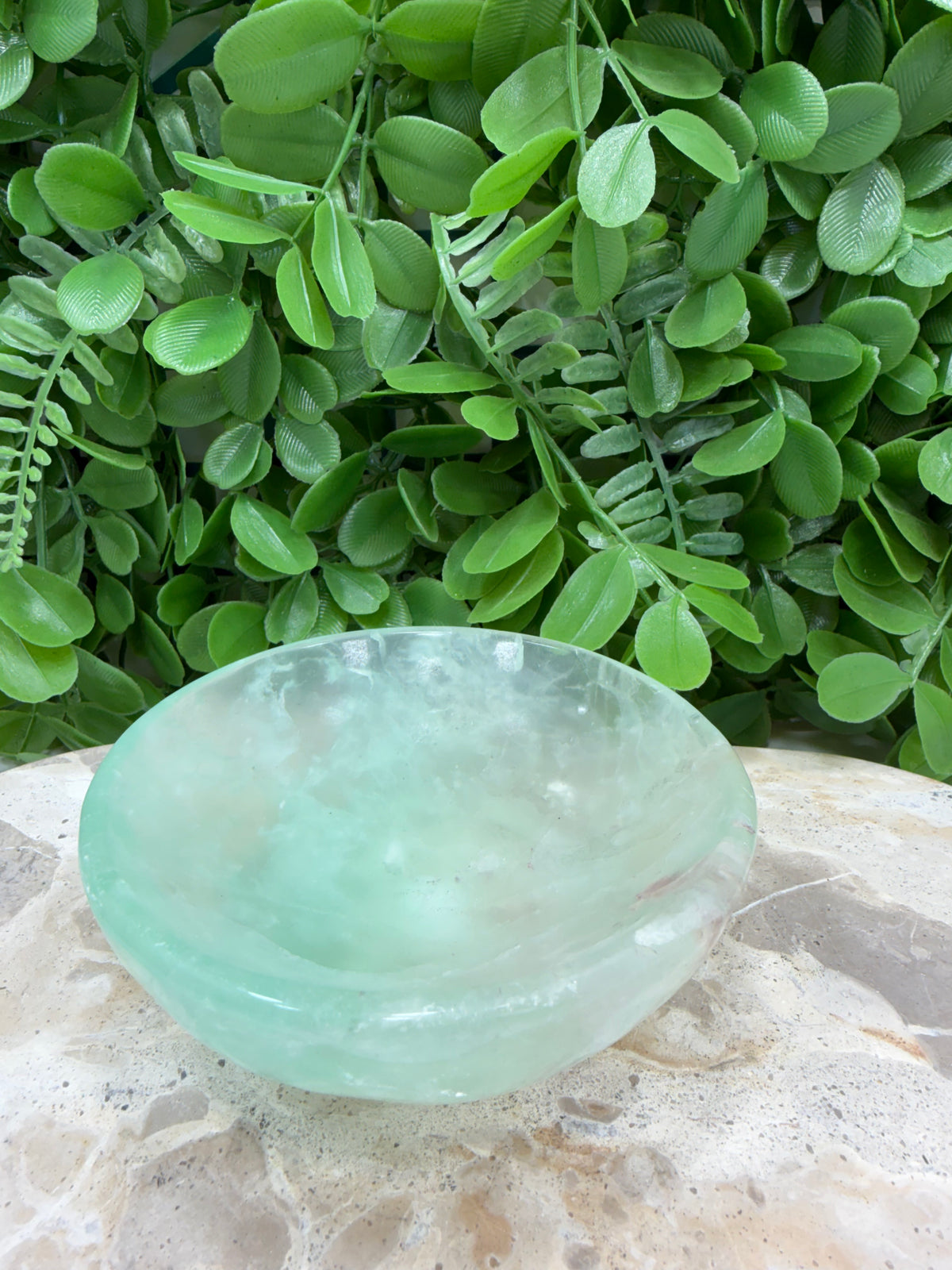 Green Fluorite Bowl 446g | Clarity • Focus • Balance