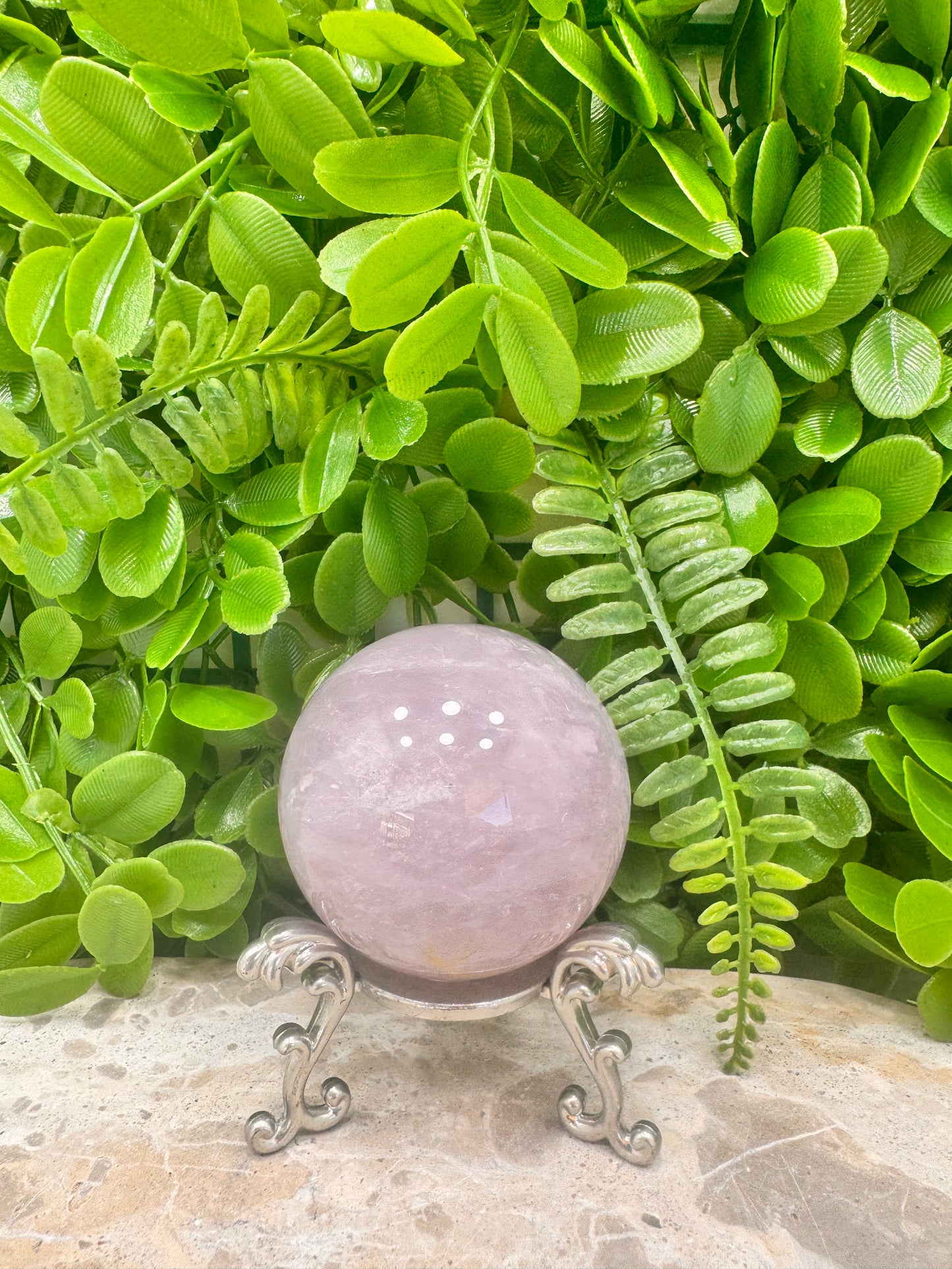 Lavender Rose Quartz Sphere 310g