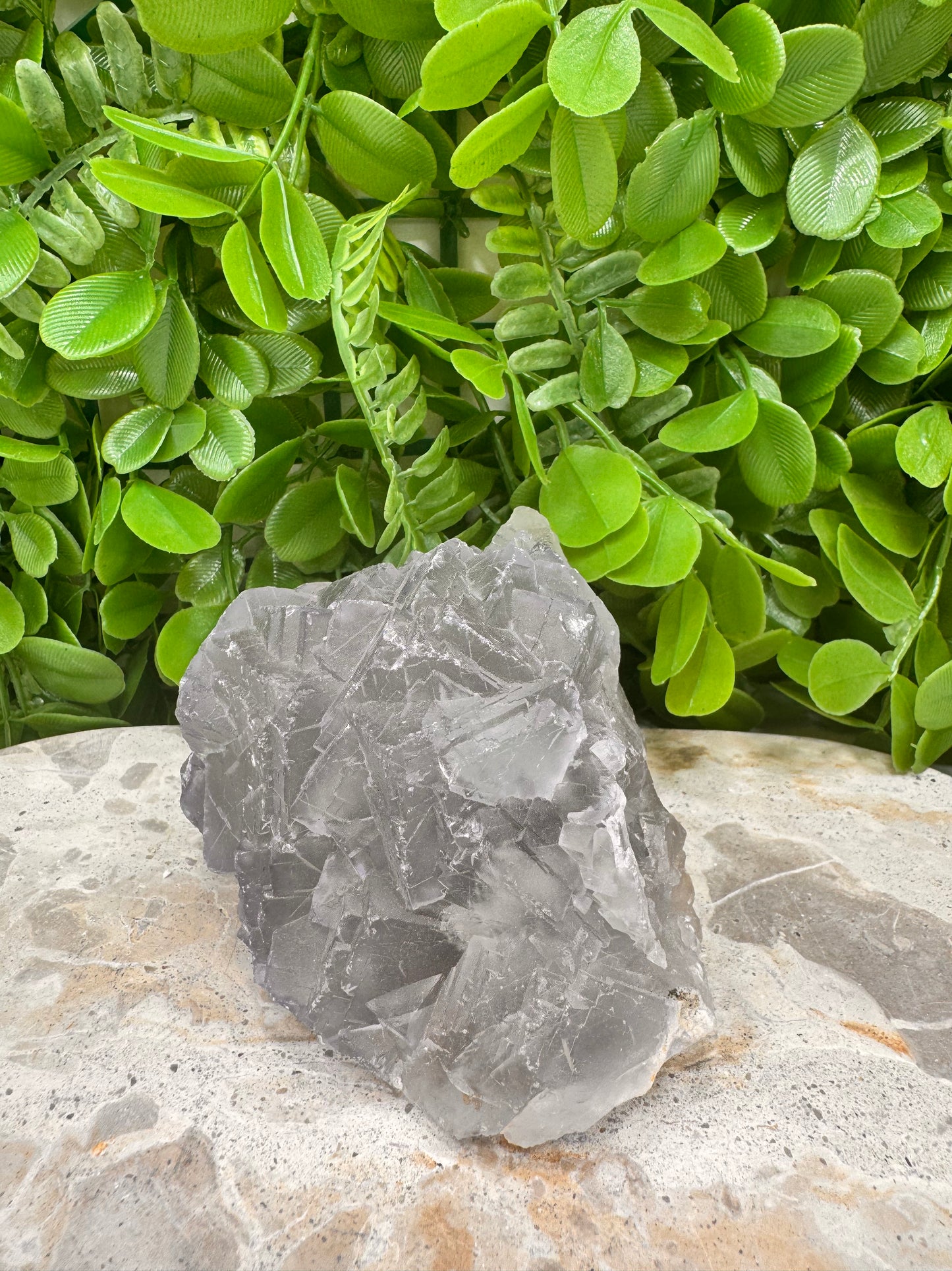Blue Cubed Fluorite Specimen 748g